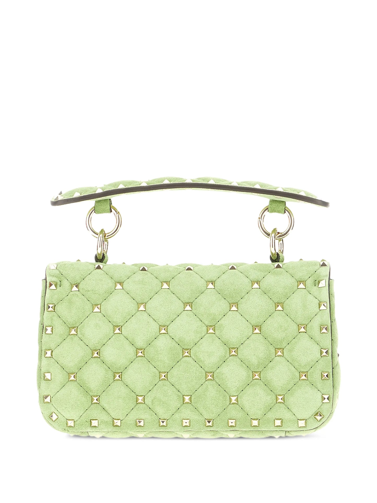 Rockstud Spike calf suede shoulder bag
