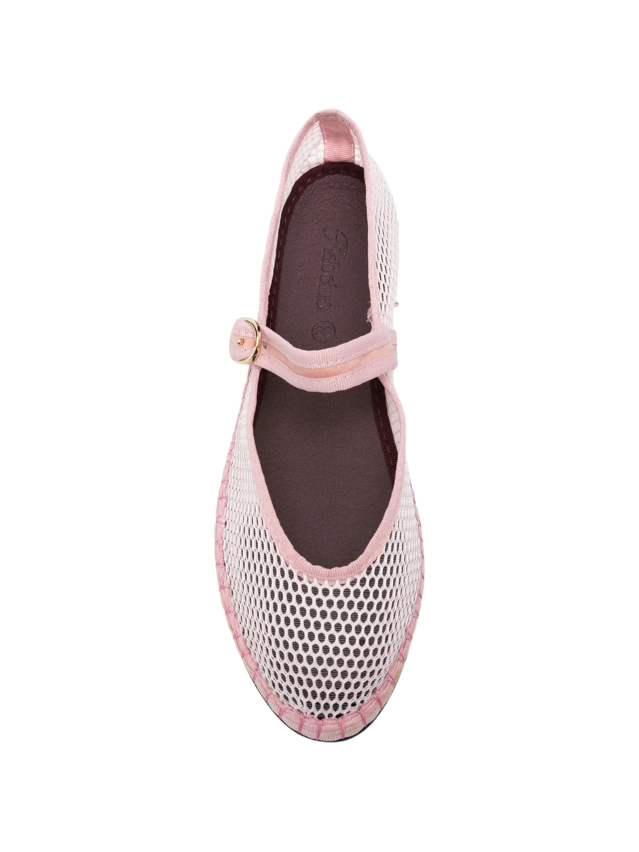 Isabella fishnet ballet flats
