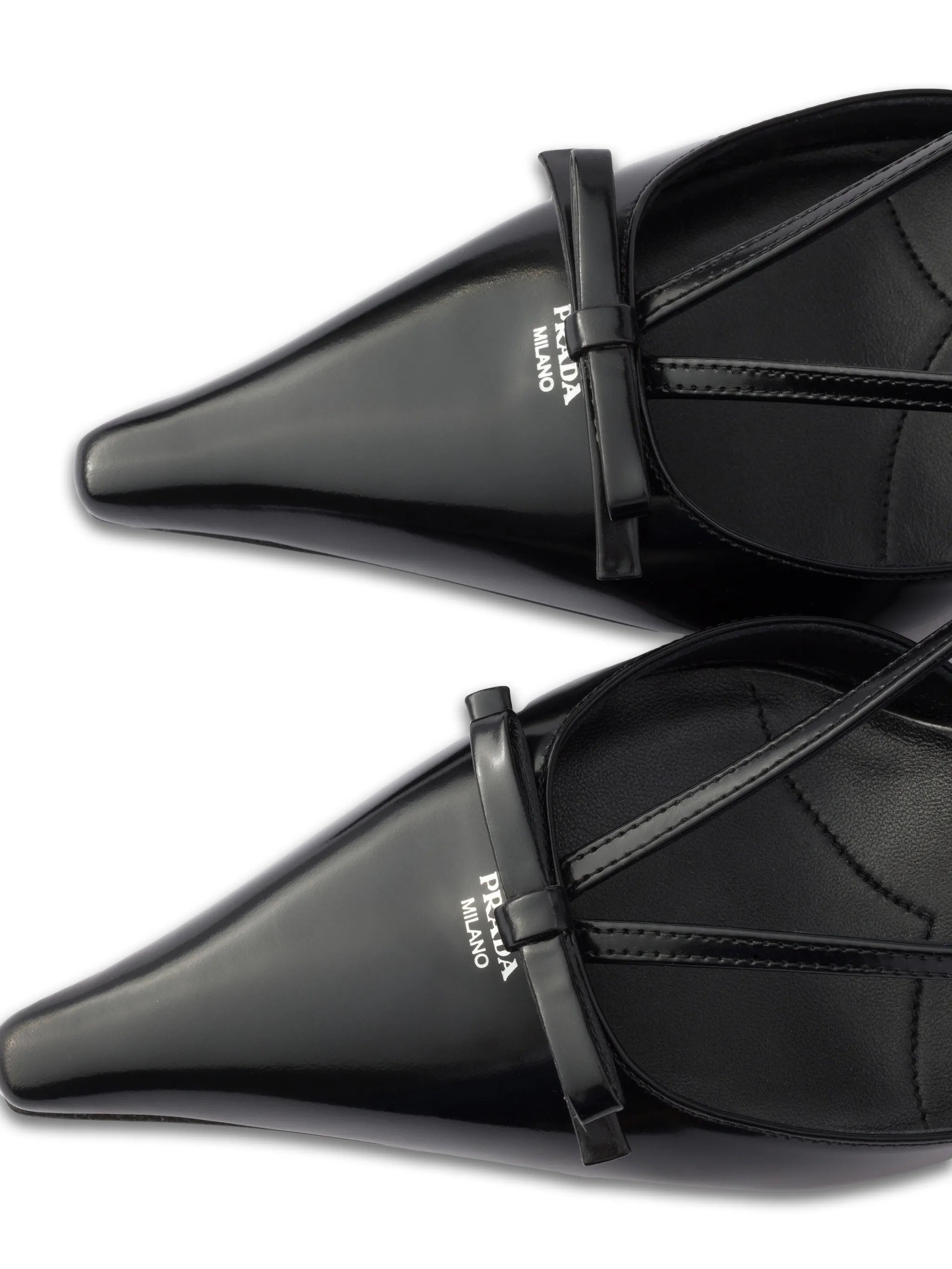 brushed-leather slingback pumps