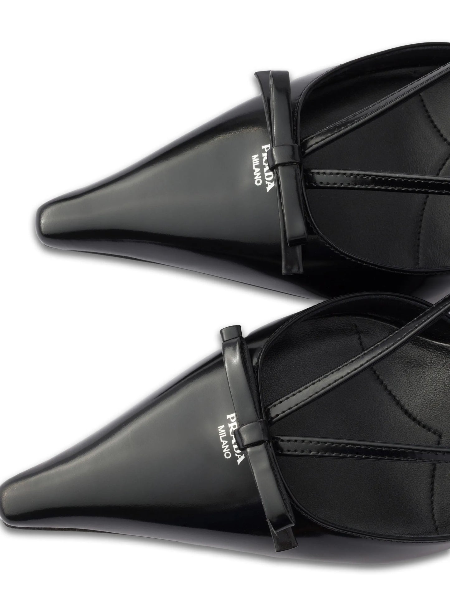 brushed-leather slingback pumps