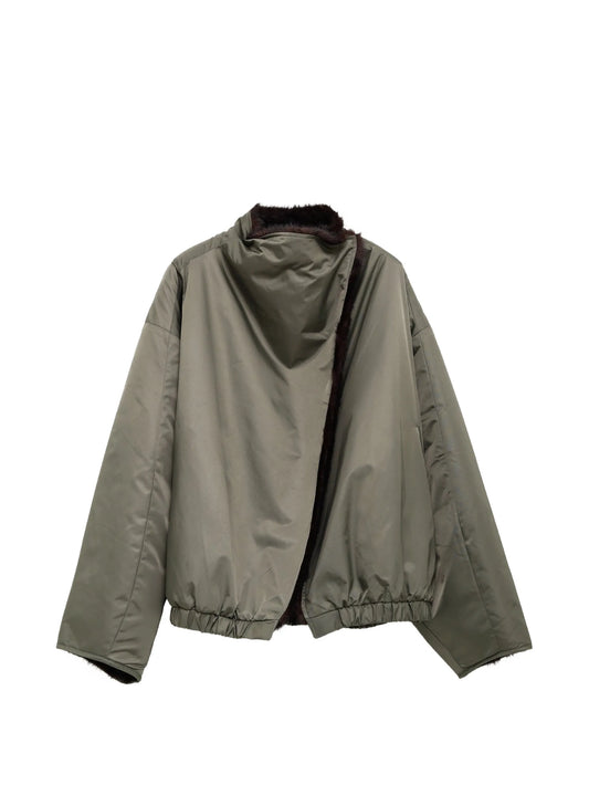Vera faux-fur elasticated-hem jacket