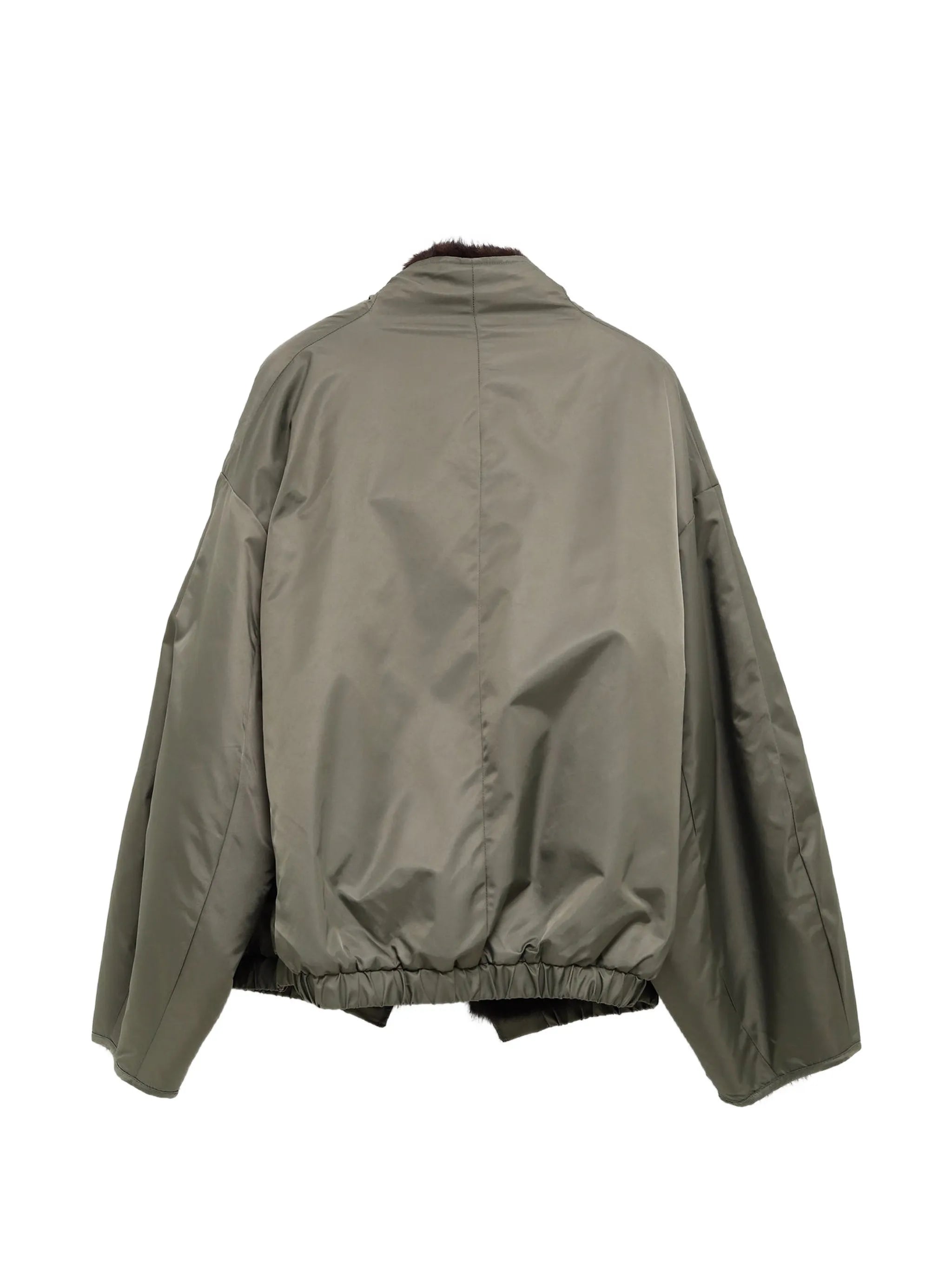 Vera faux-fur elasticated-hem jacket