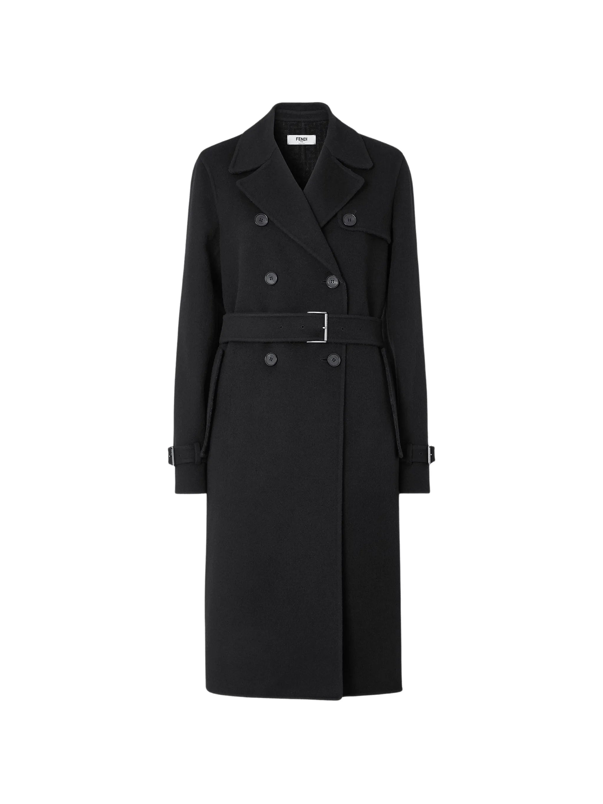 double-breasted belted coat