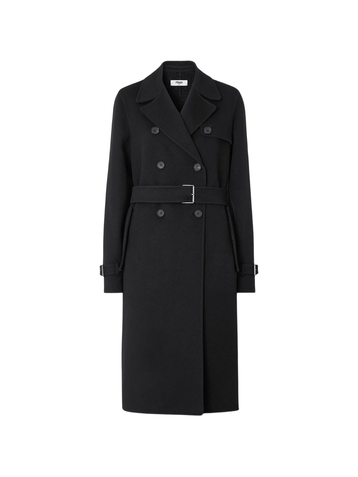double-breasted belted coat