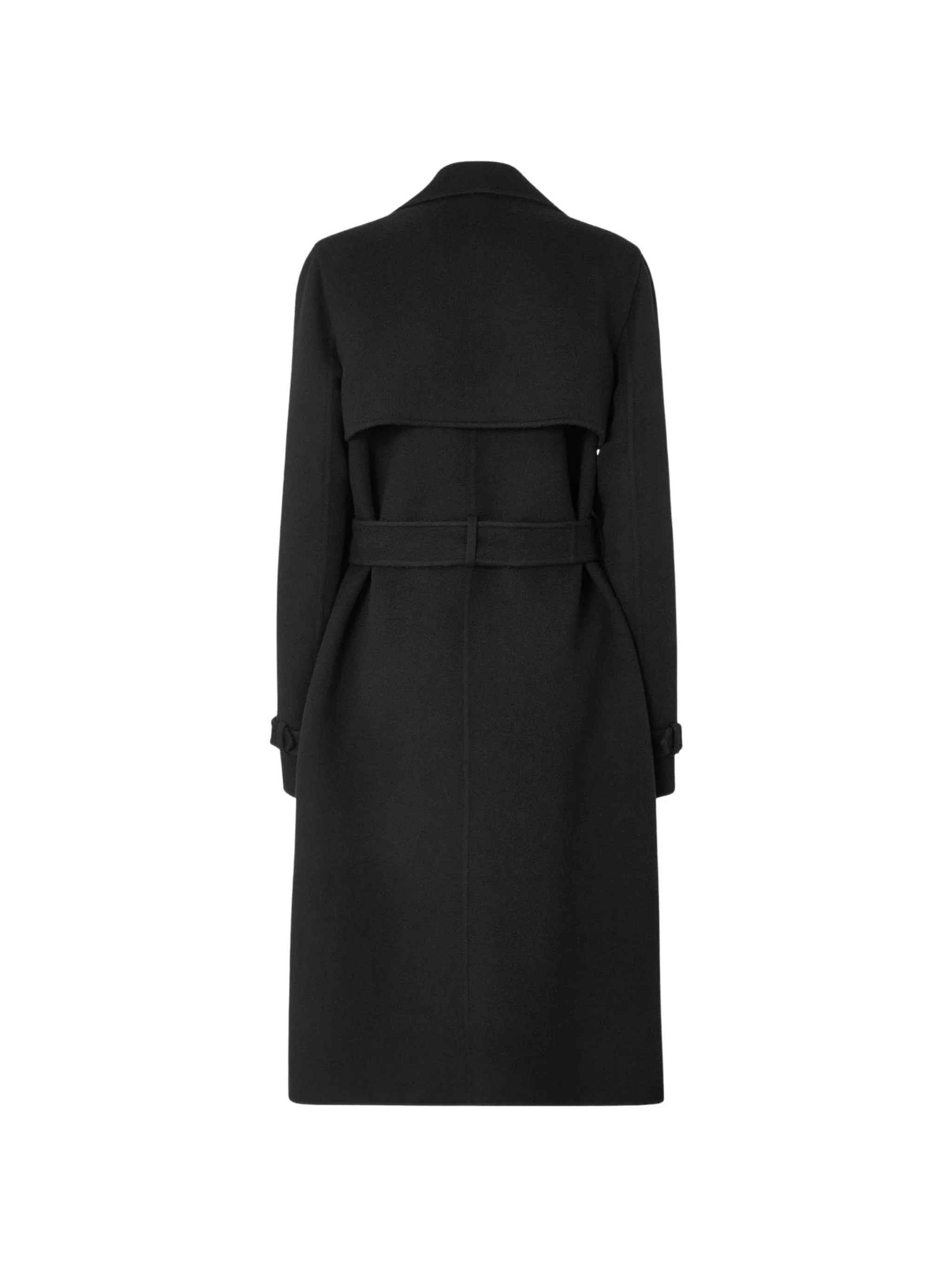 double-breasted belted coat