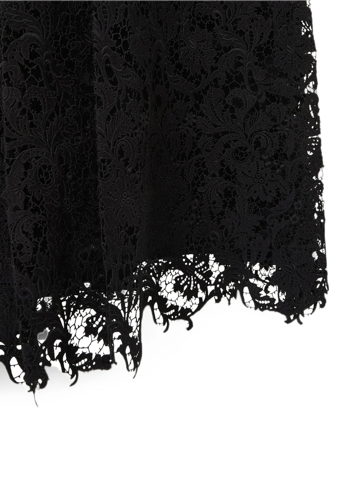 lace pleated midi skirt