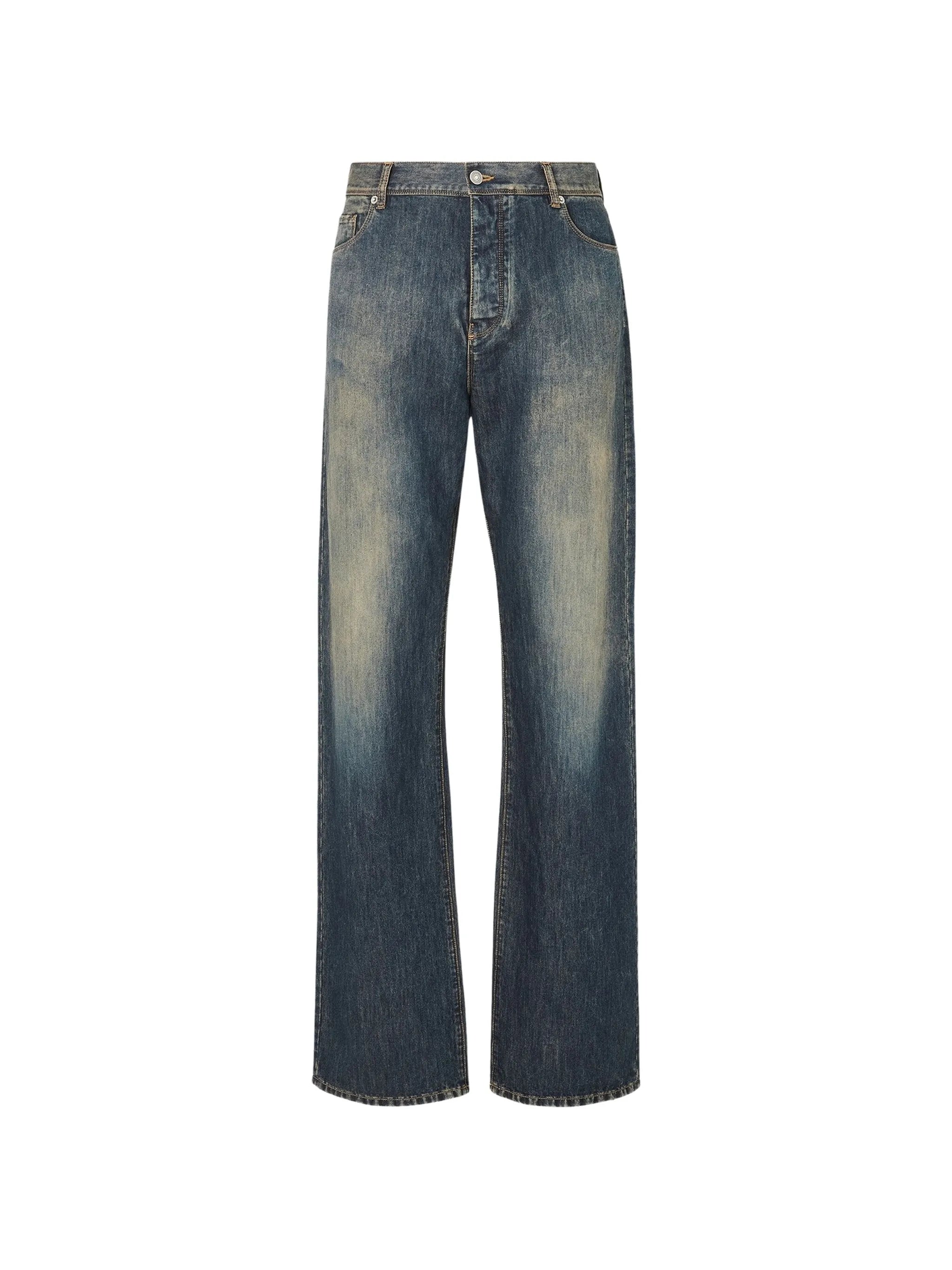 faded-effect jeans