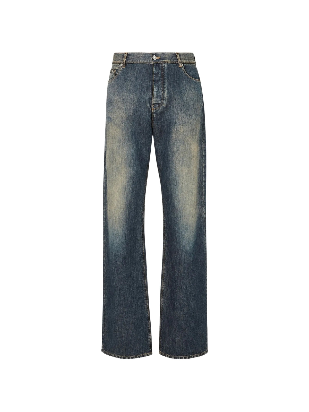 faded-effect jeans