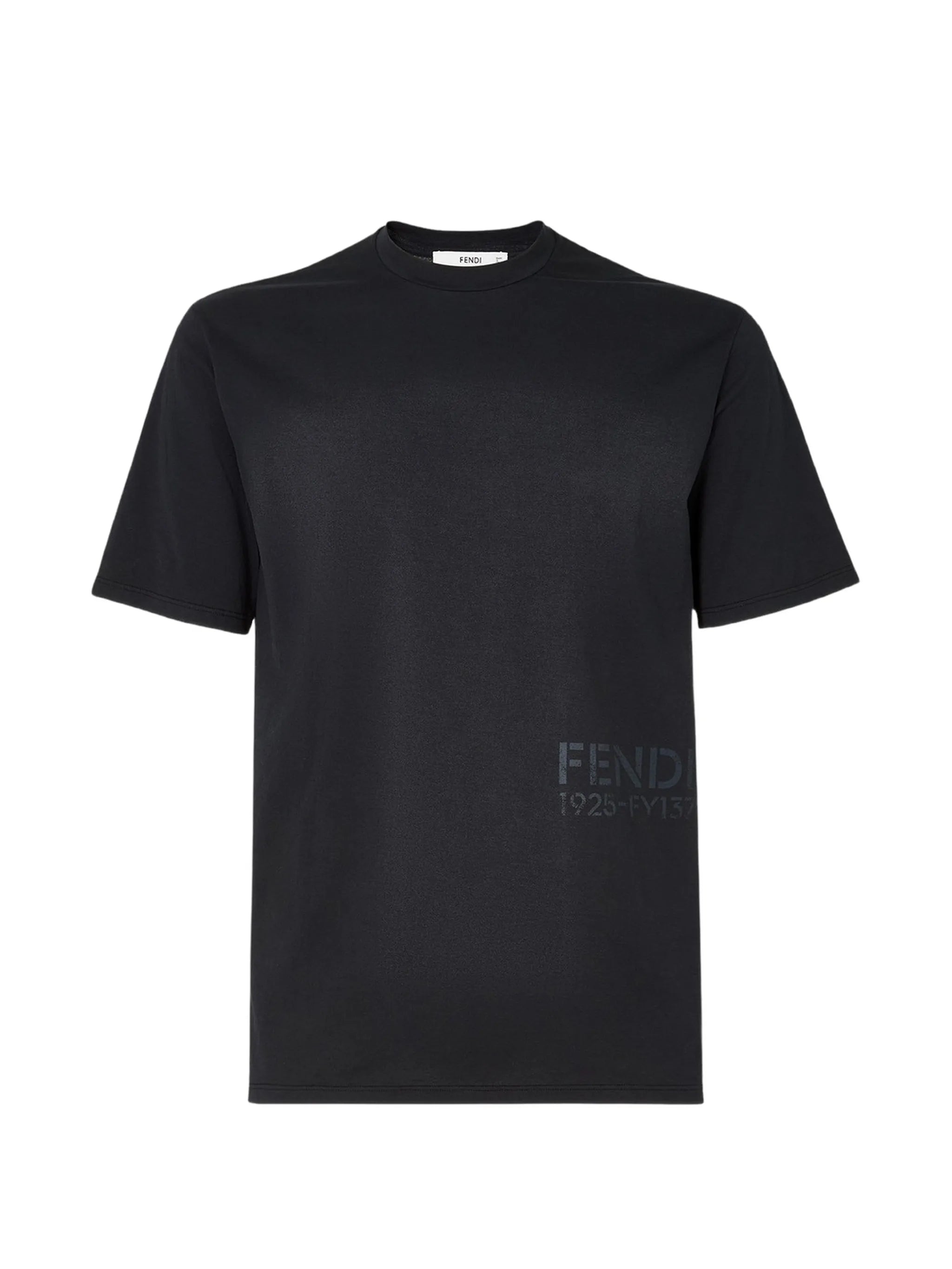 black cotton T-shirt