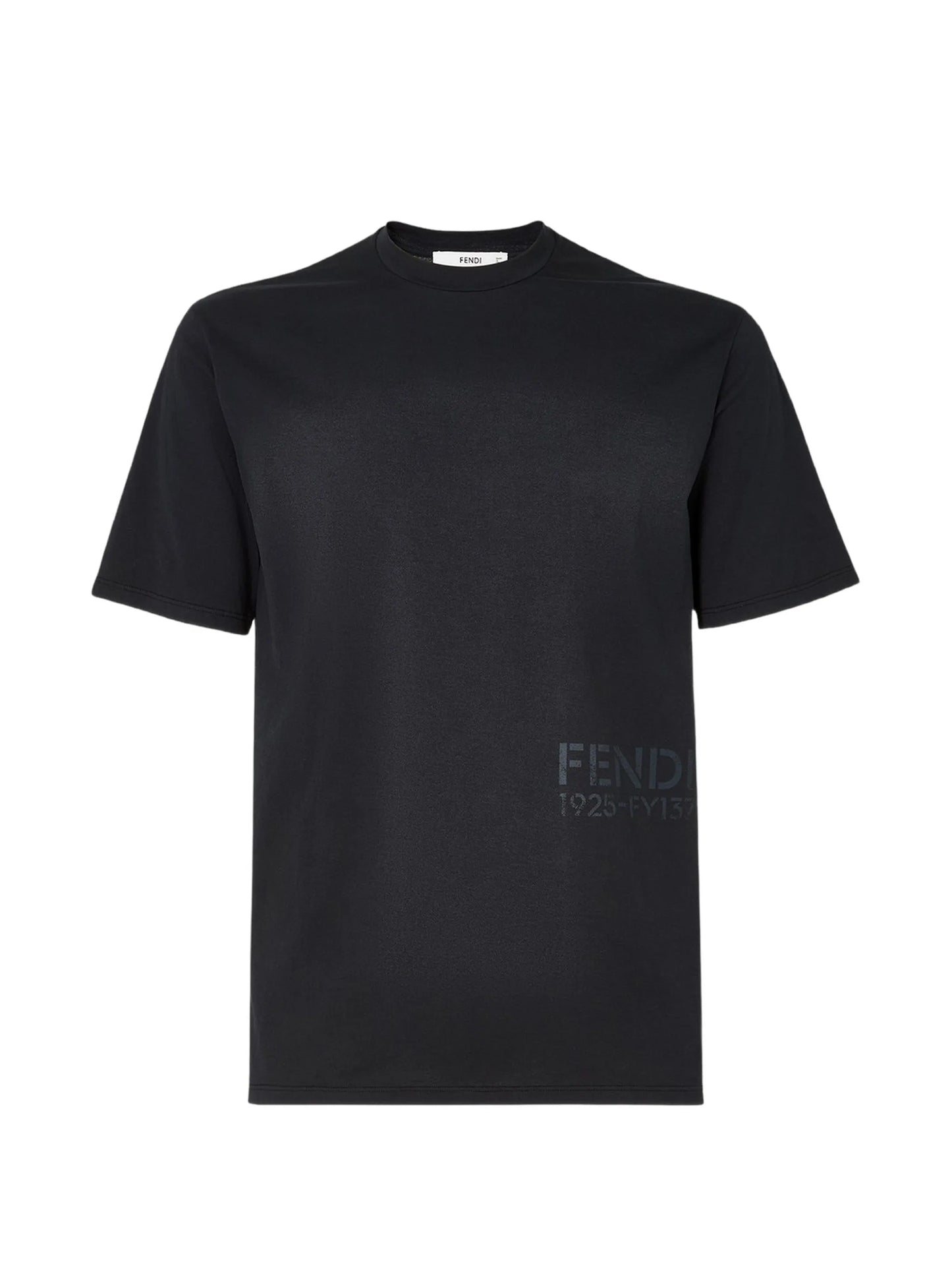 black cotton T-shirt