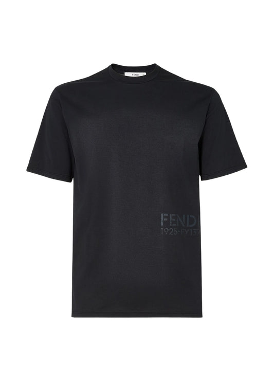 black cotton T-shirt