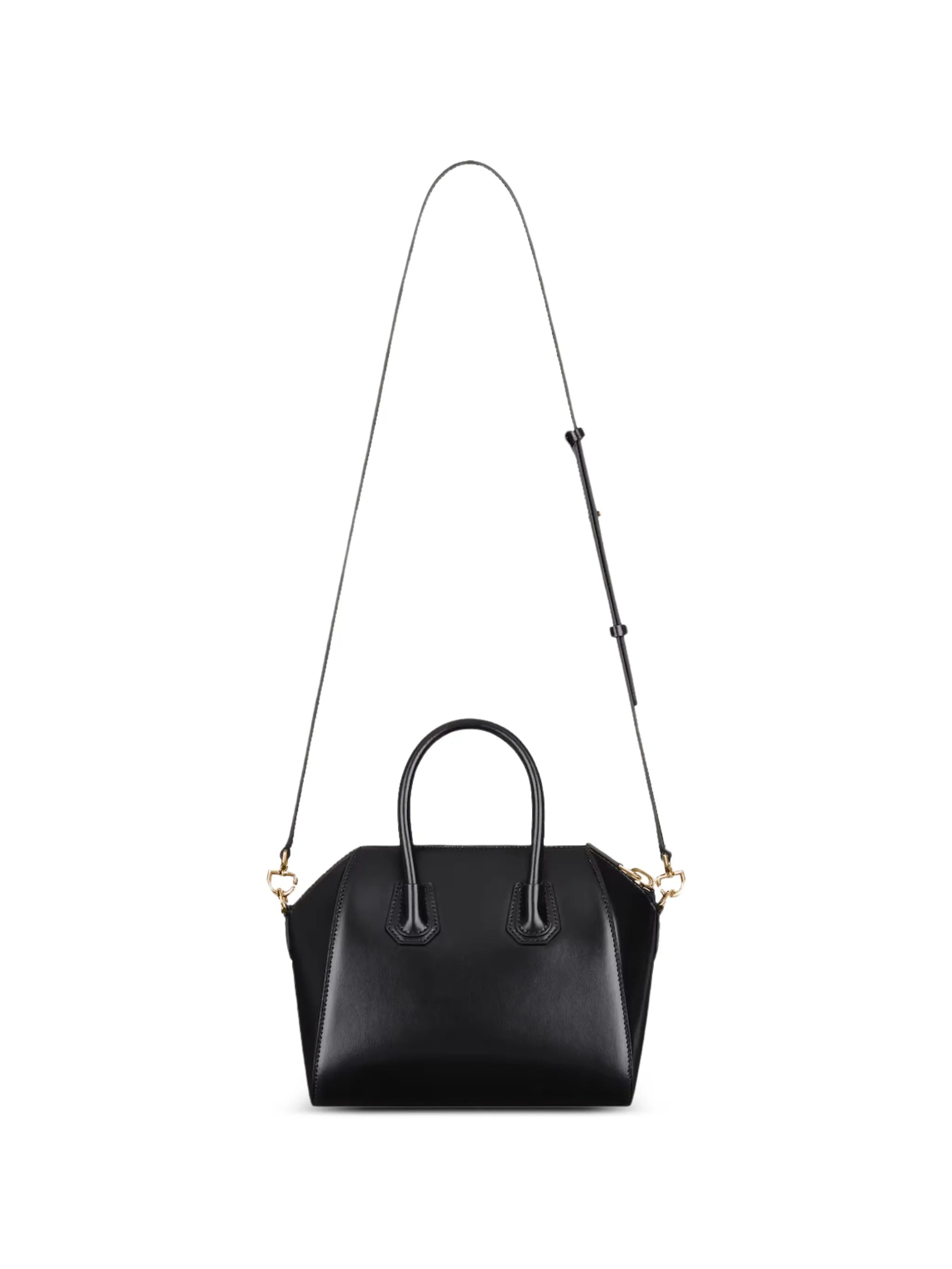 small Antigona catchall bag in shiny grained leather