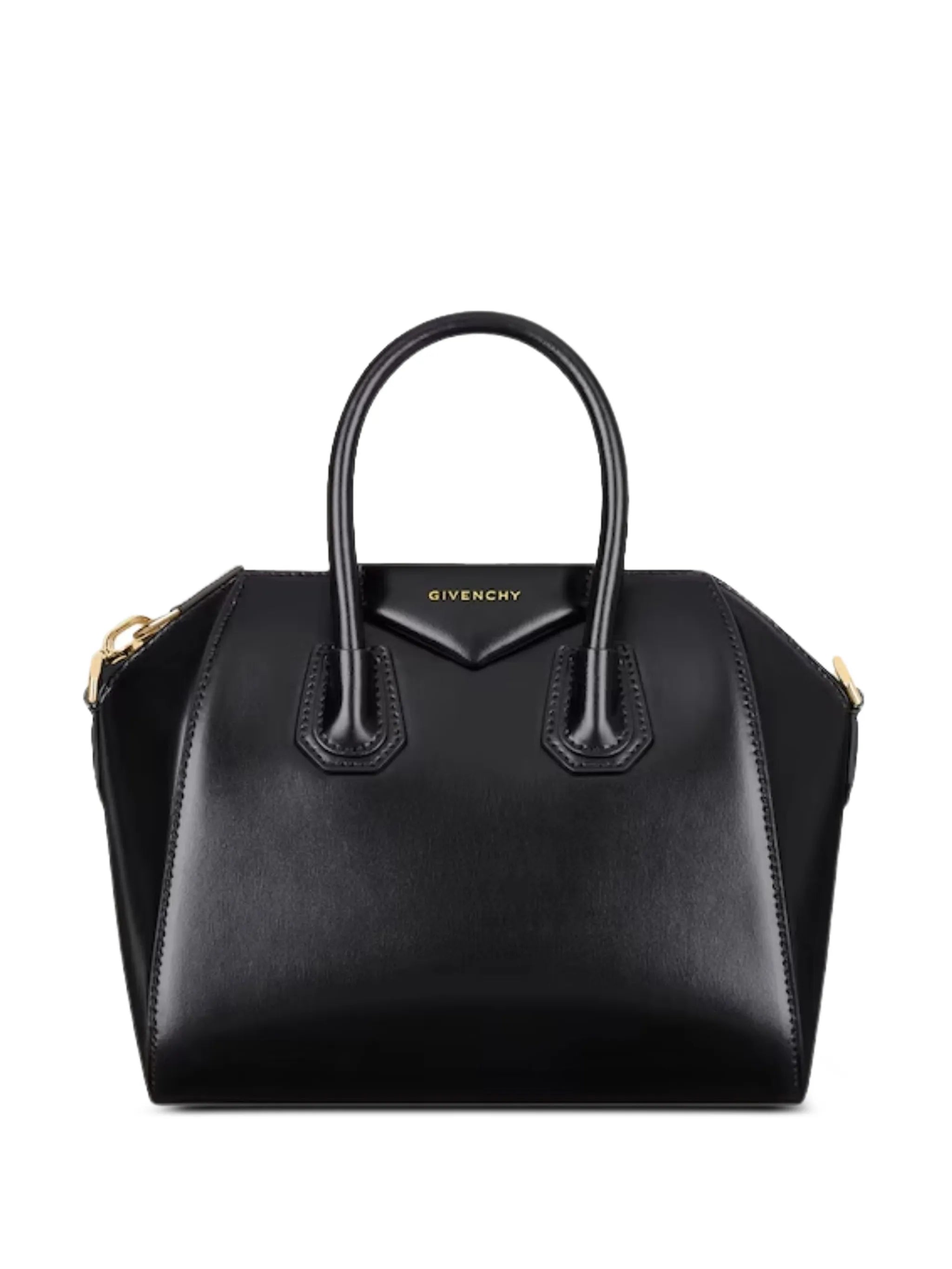 small Antigona catchall bag in shiny grained leather