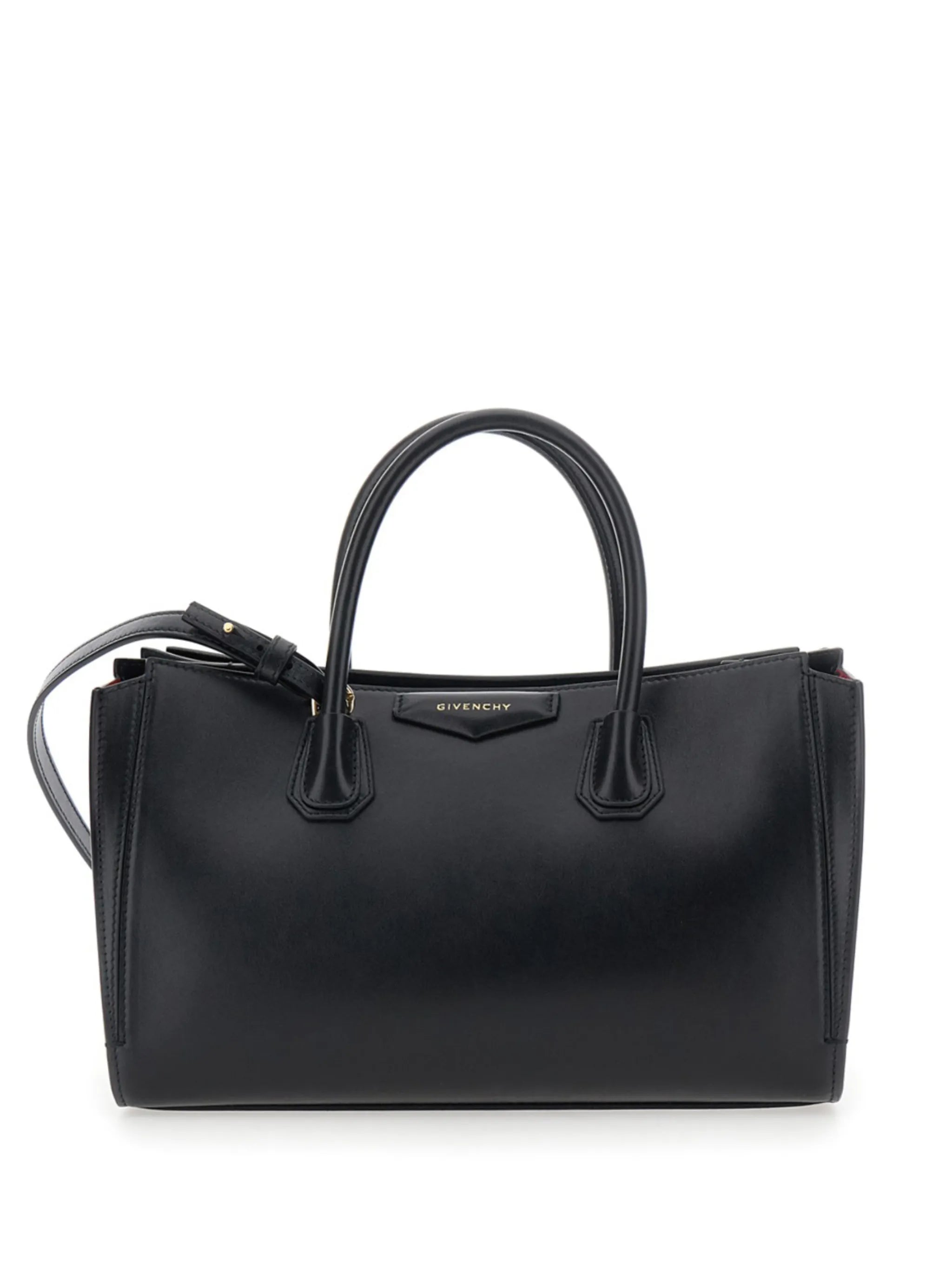 small Antigona Catchall bag in shiny grained leather
