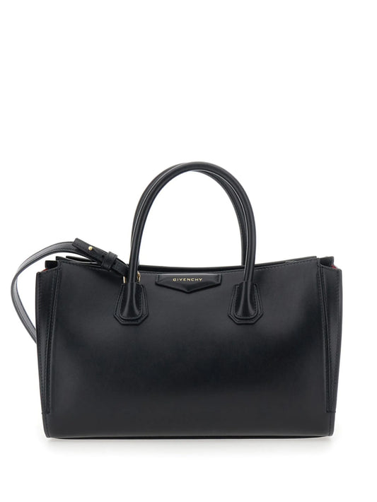 small Antigona Catchall bag in shiny grained leather