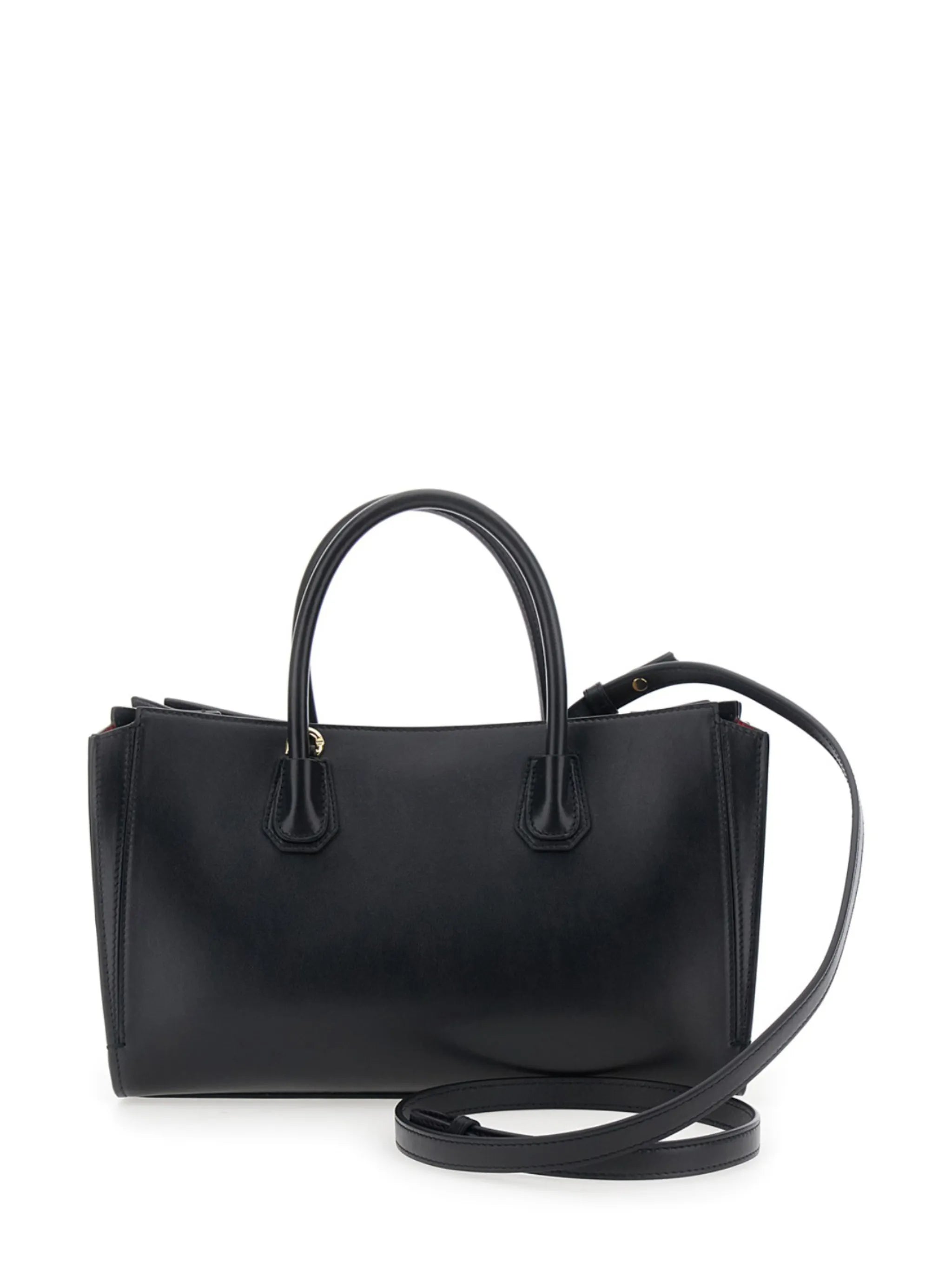 small Antigona Catchall bag in shiny grained leather
