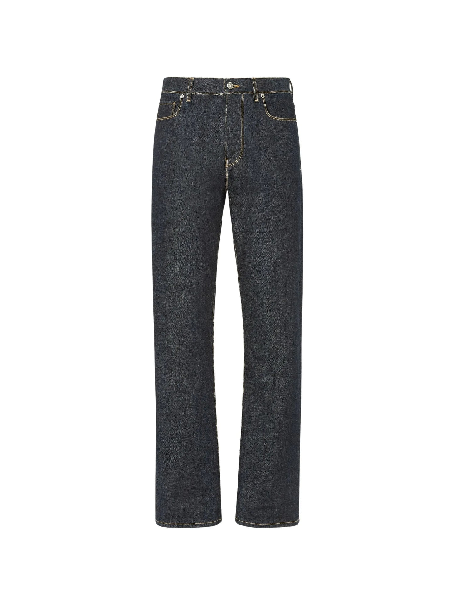 logo-patch contrast-stitch jeans