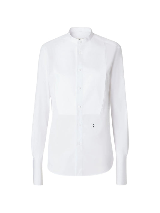 white poplin shirt