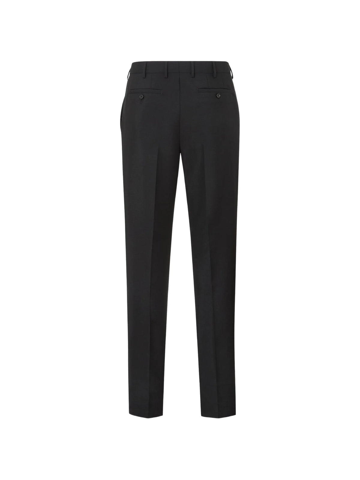 pressed-crease tailored trousers