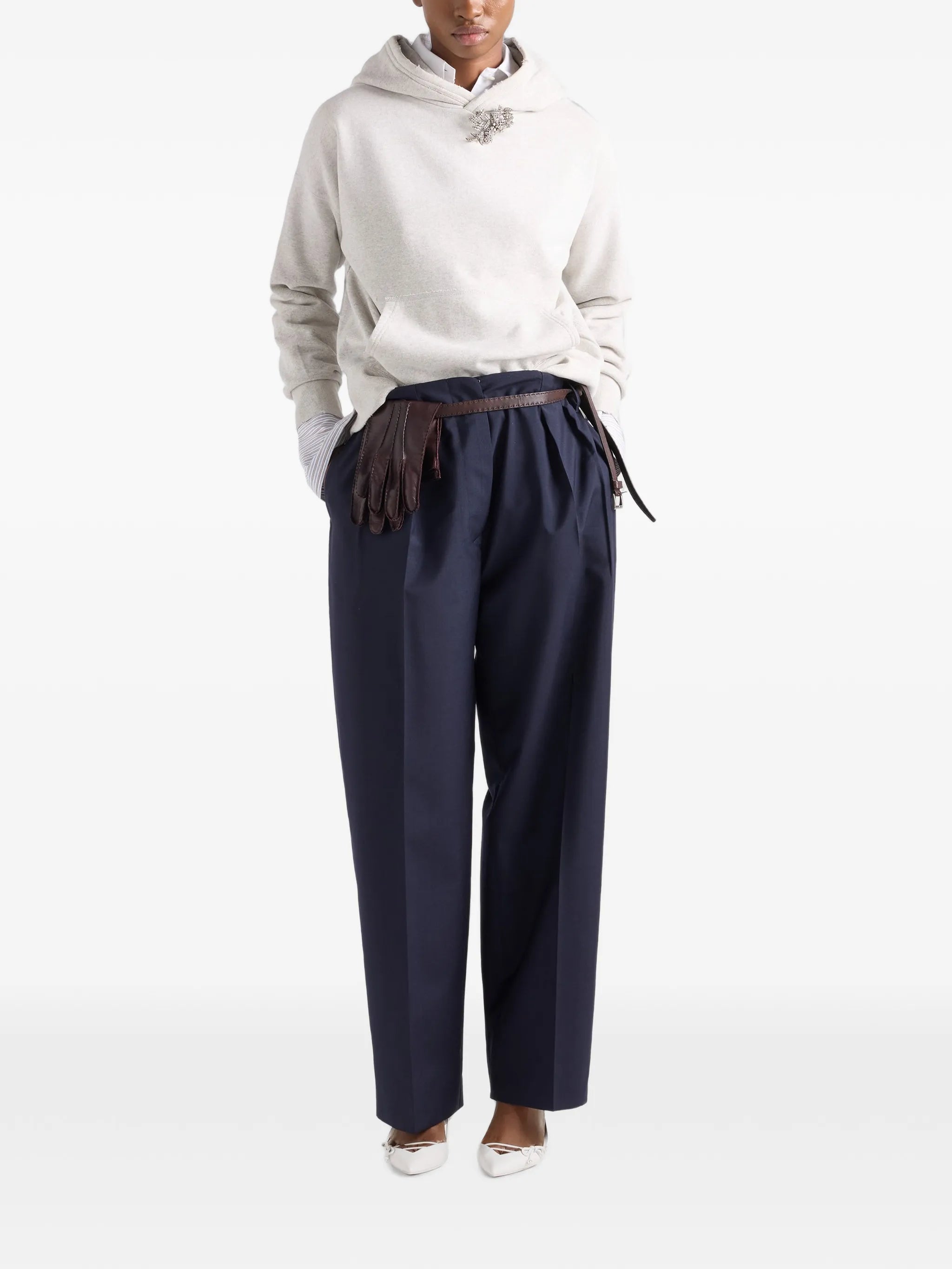 light mohair pants