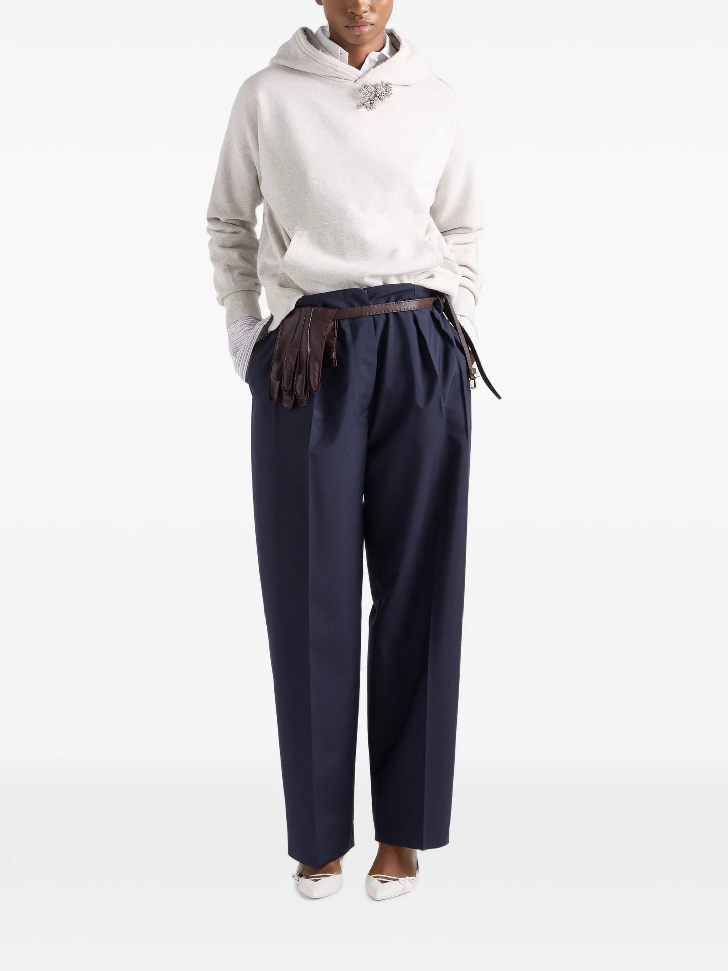 light mohair pants