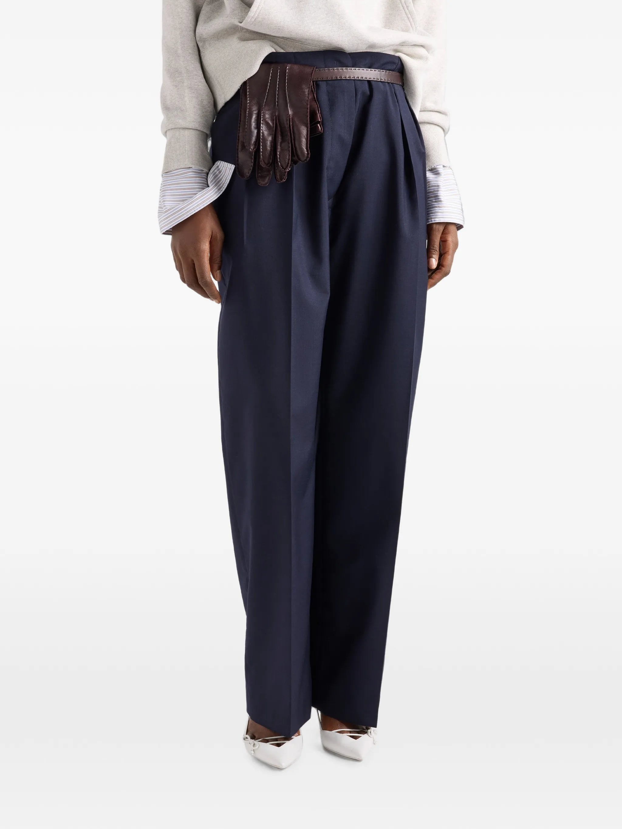light mohair pants