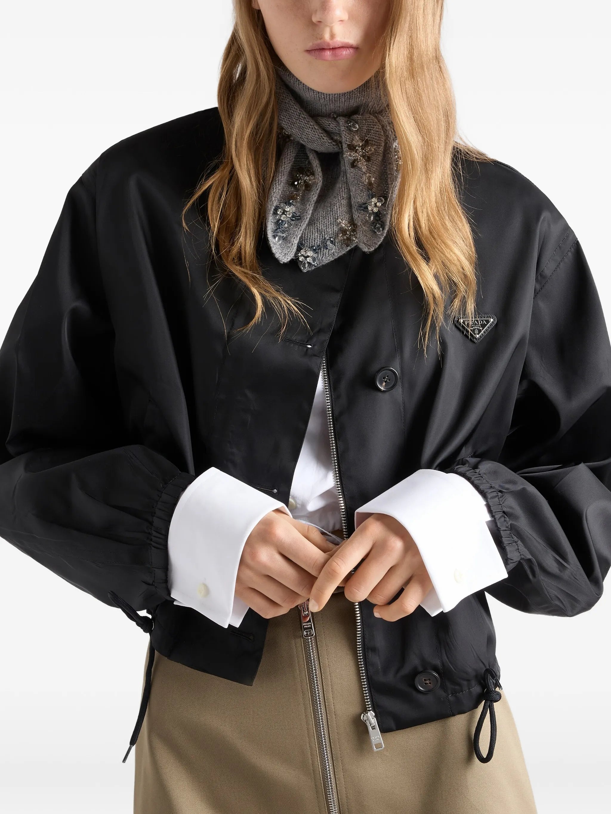 Re-Nylon blouson jacket