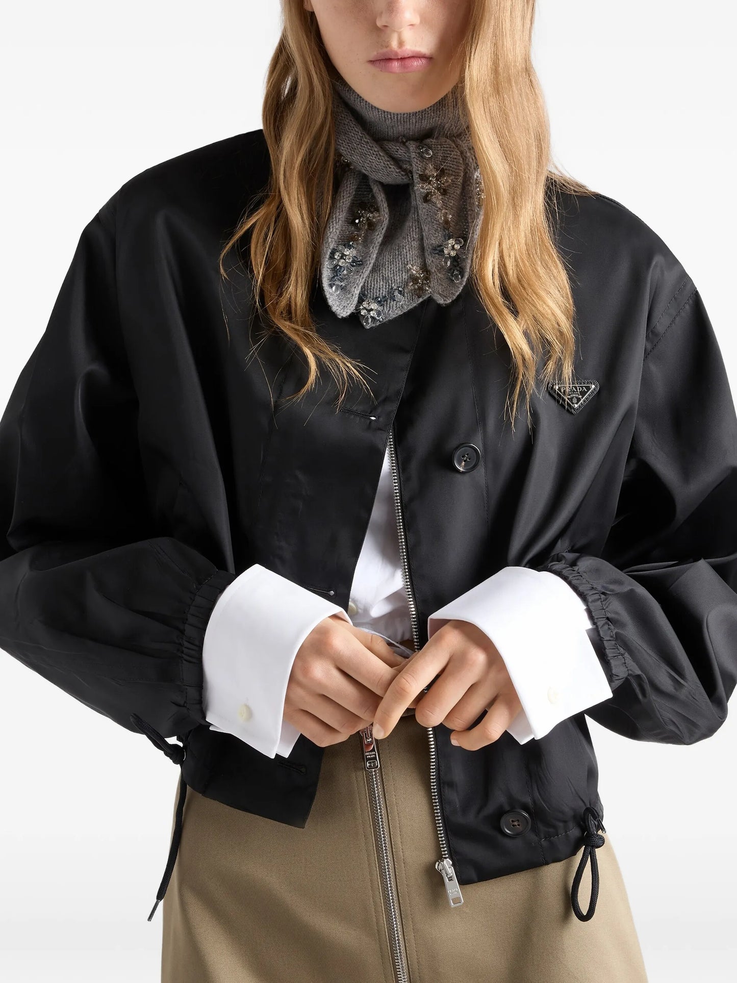 Re-Nylon blouson jacket