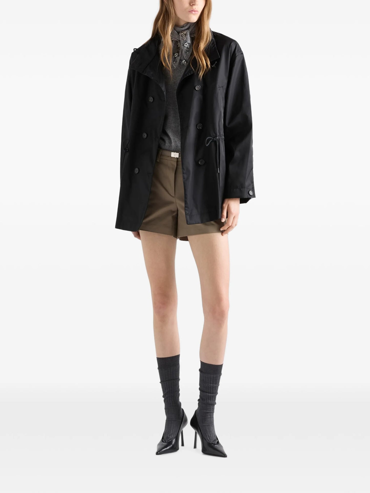 Re-Nylon rain jacket