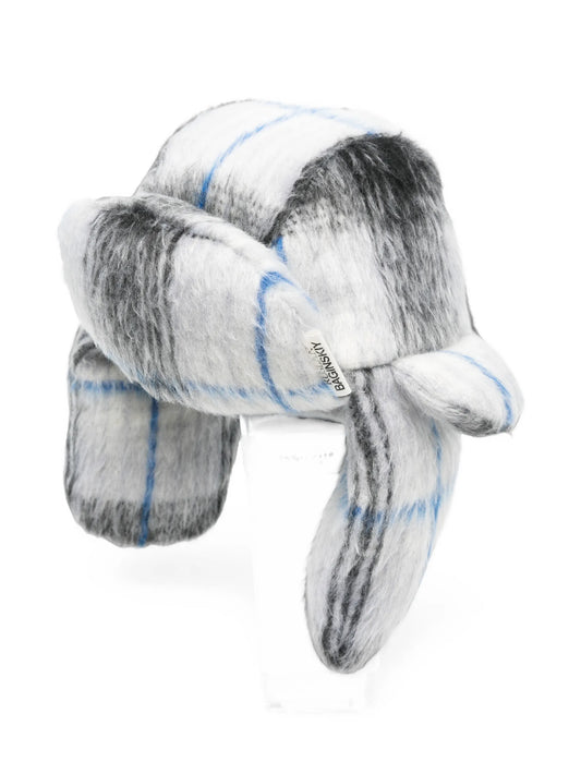 checked hat