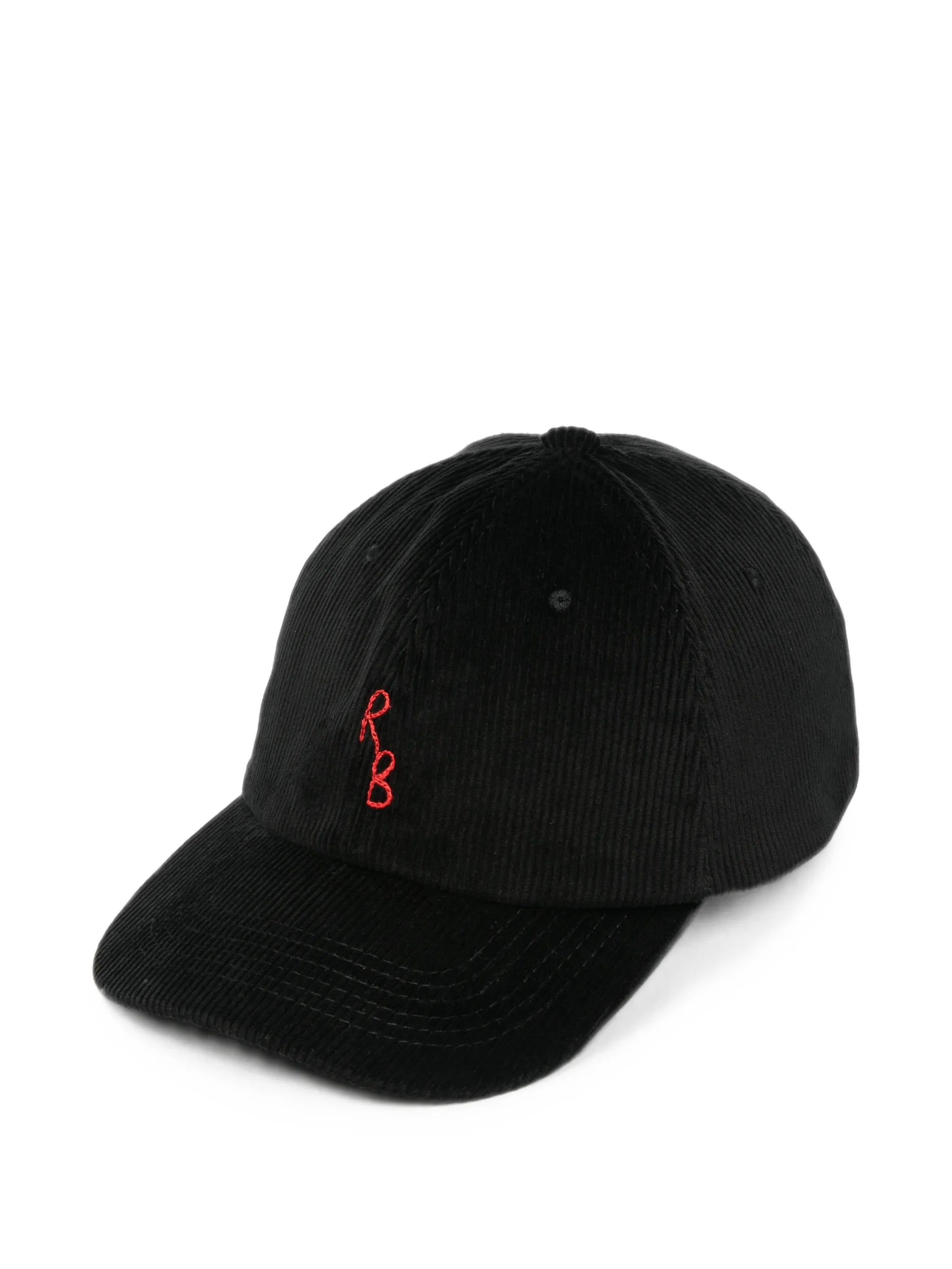 logo-embroidered corduroy baseball cap