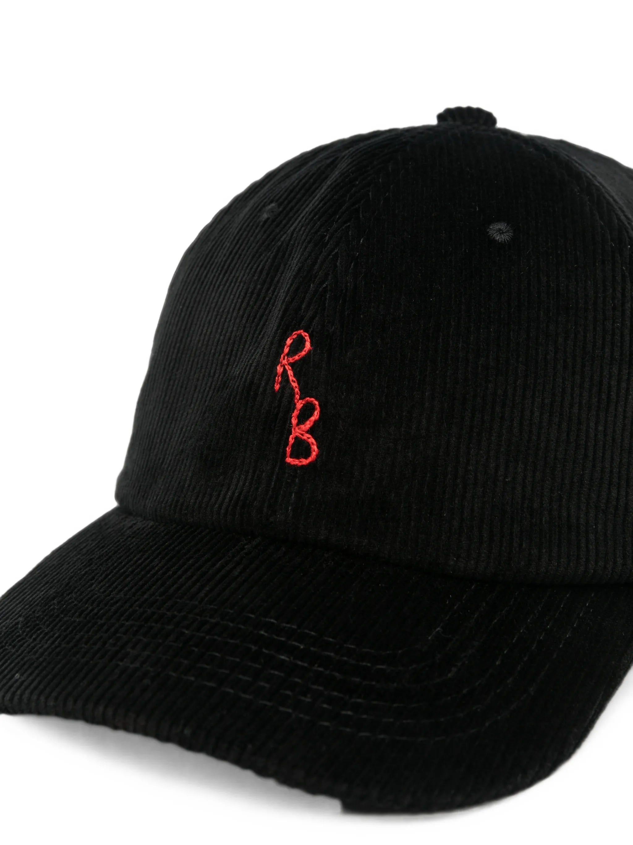 logo-embroidered corduroy baseball cap