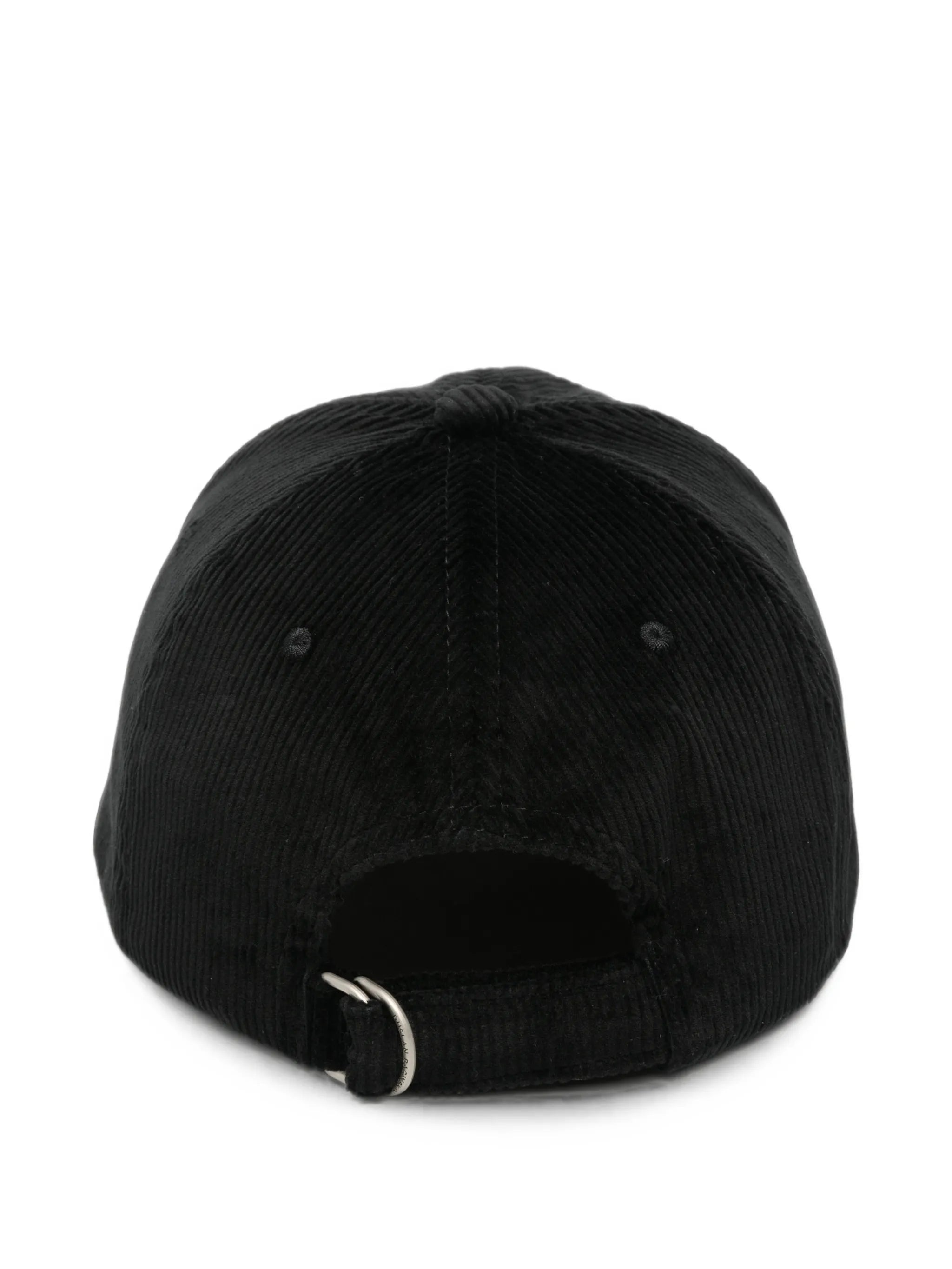 logo-embroidered corduroy baseball cap