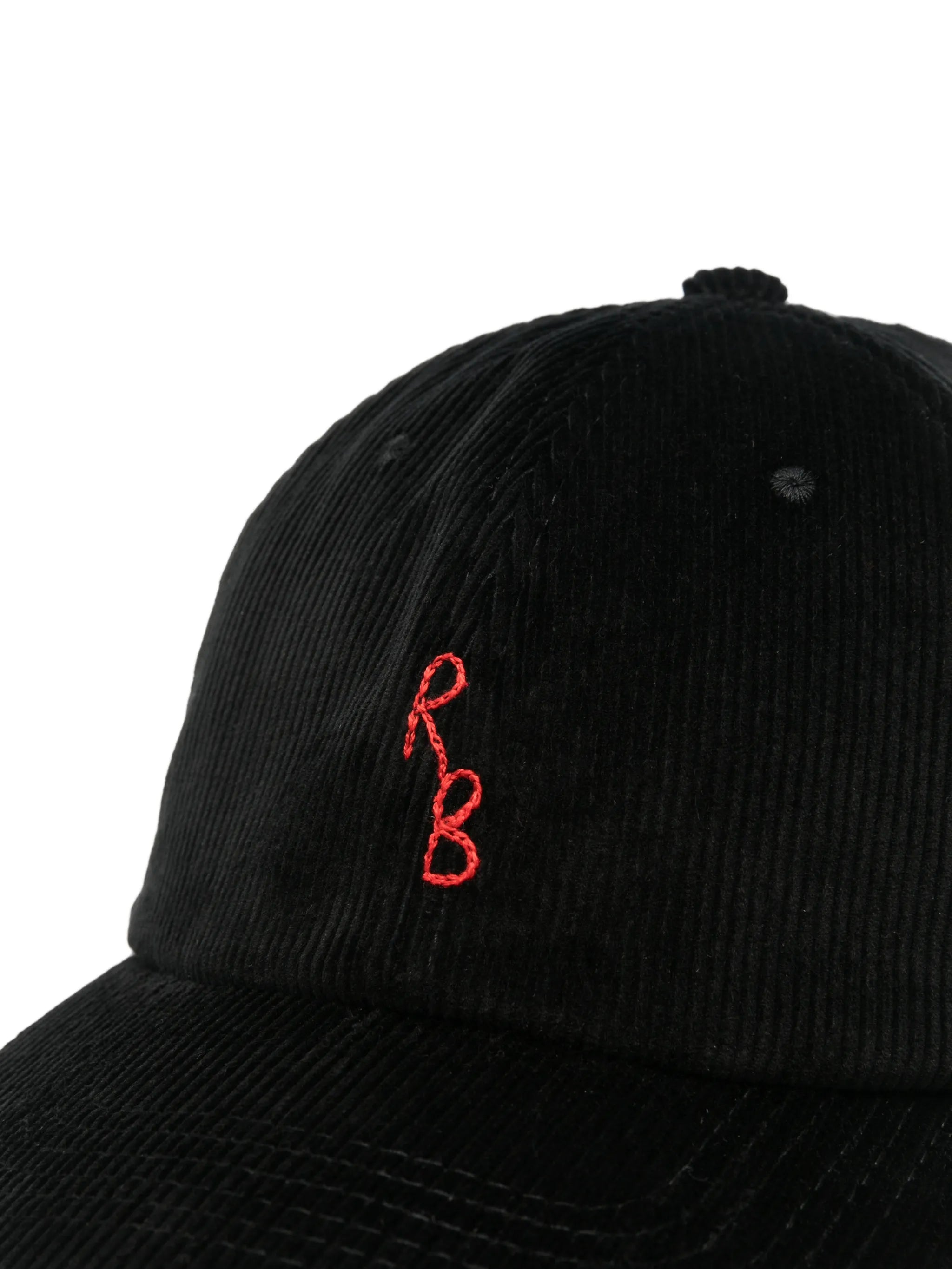 logo-embroidered corduroy baseball cap
