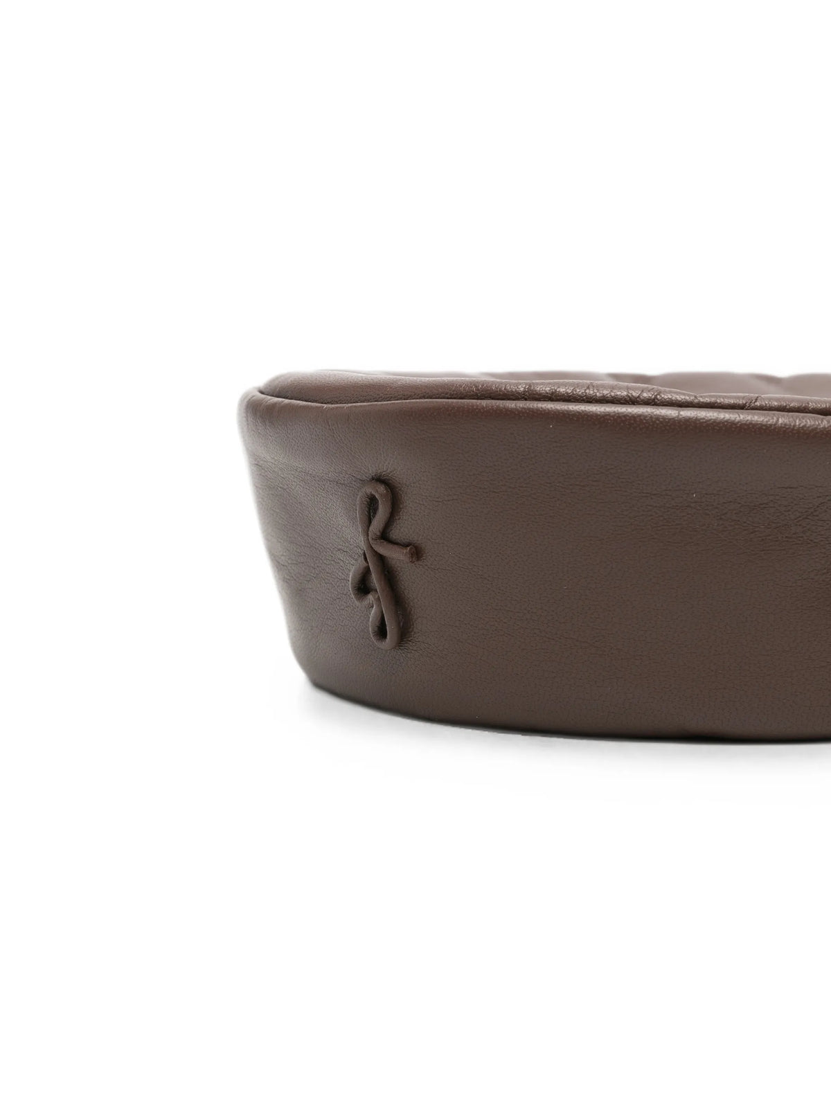 leather pillbox hat