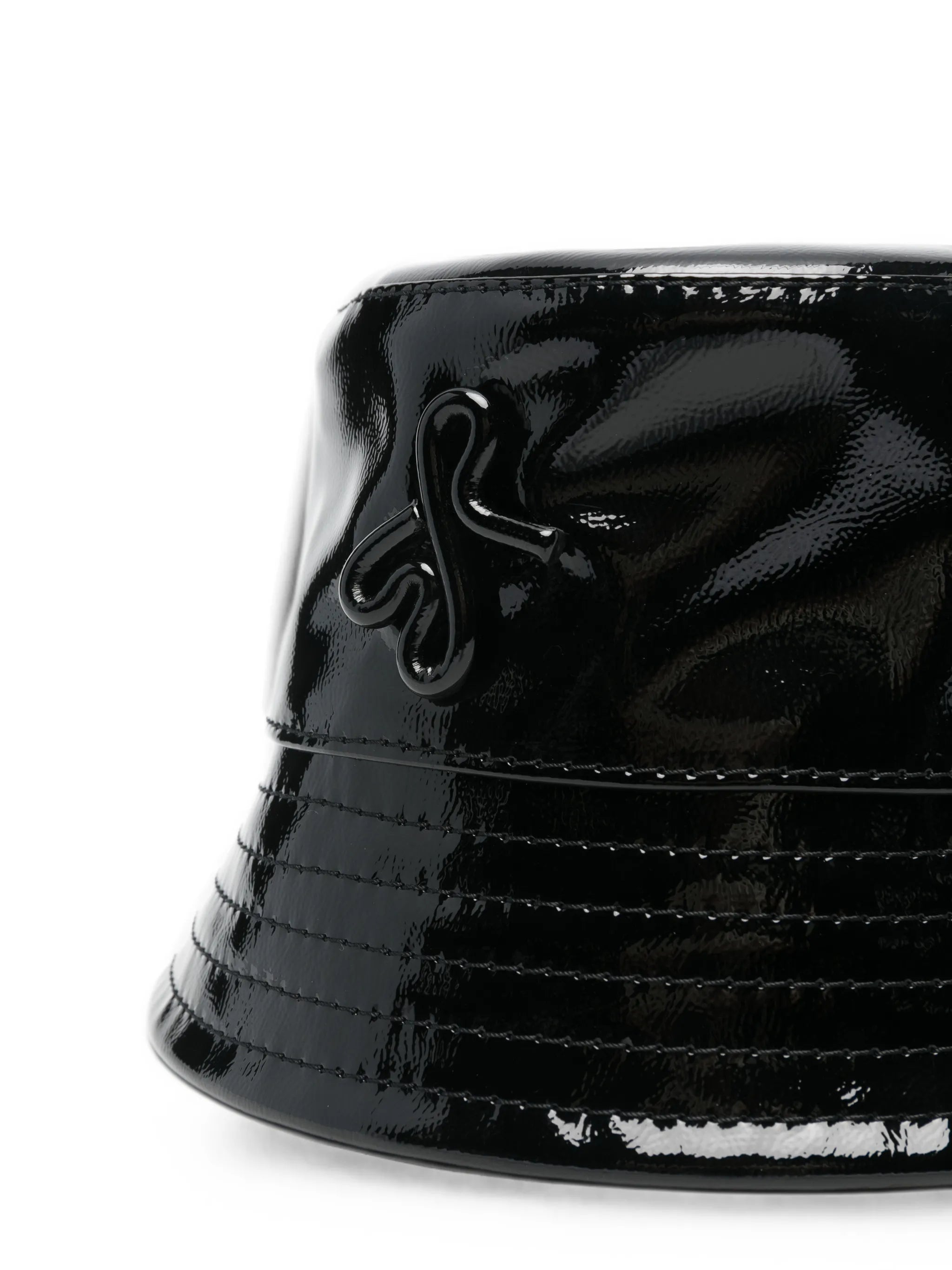 logo-plaque bucket hat