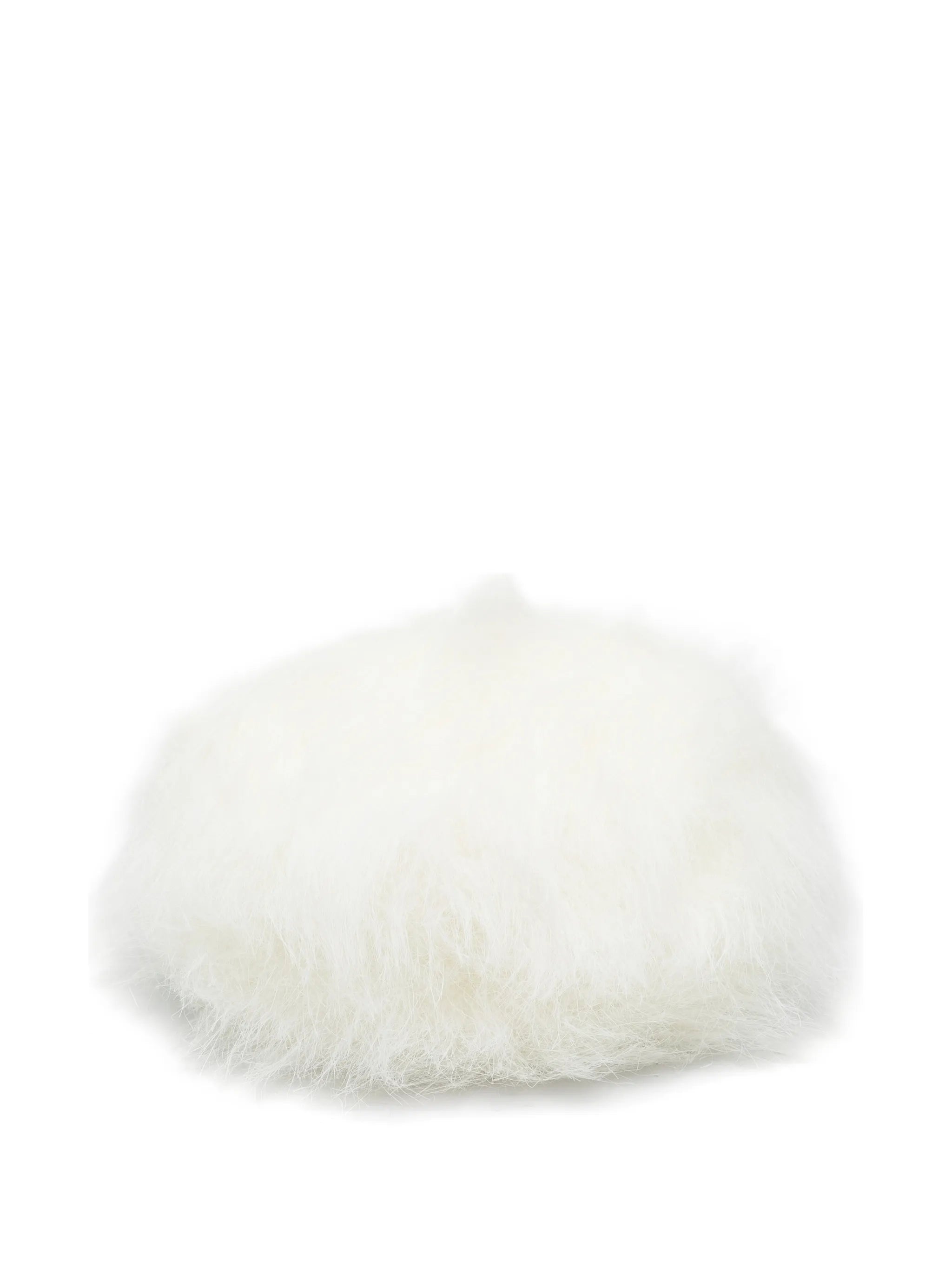 faux-fur pillbox hat