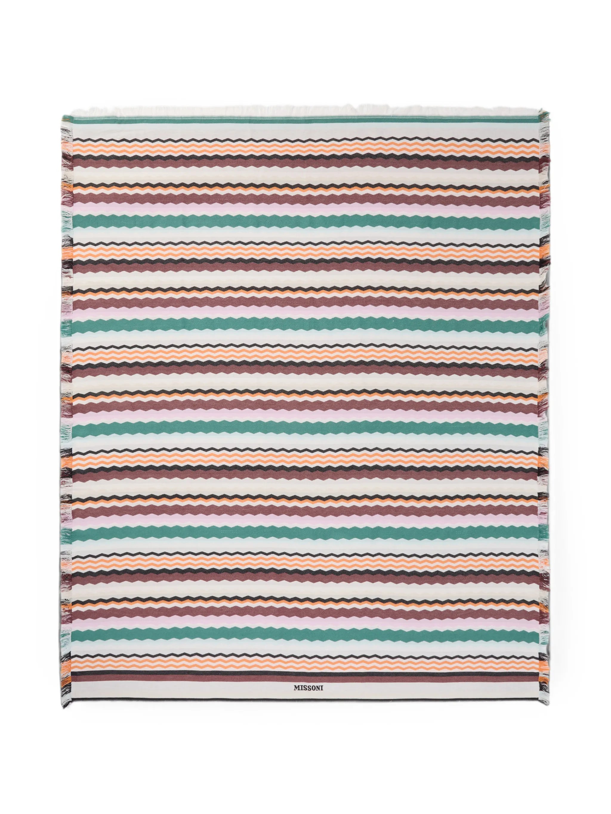 Aura zigzag-print towel
