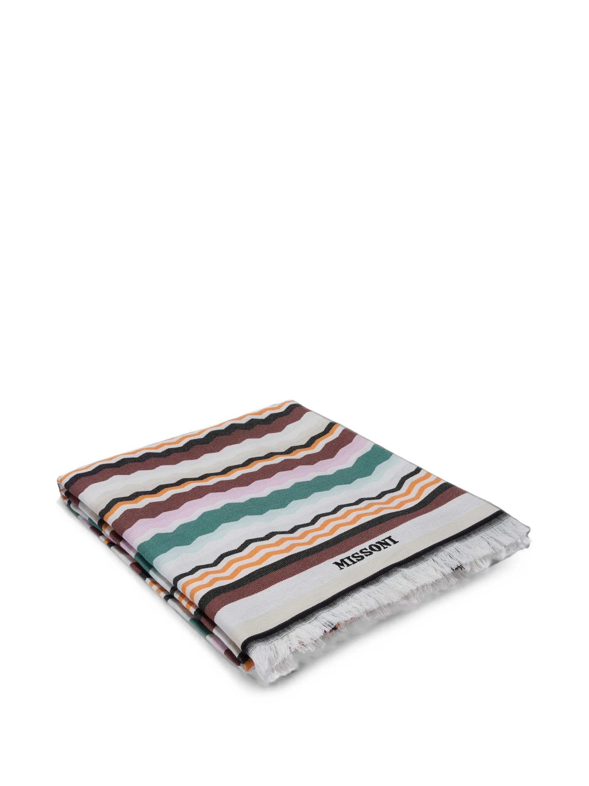 Aura zigzag-print towel