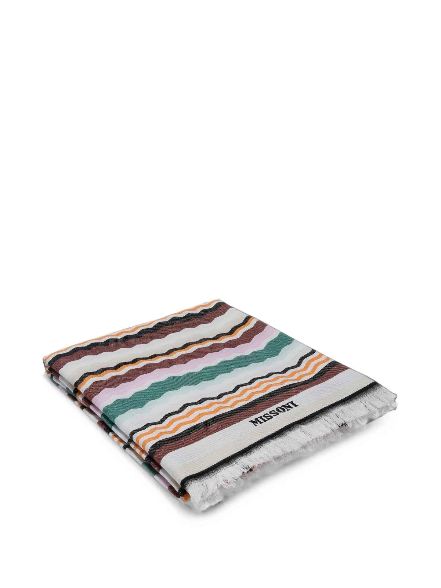 Aura zigzag-print towel