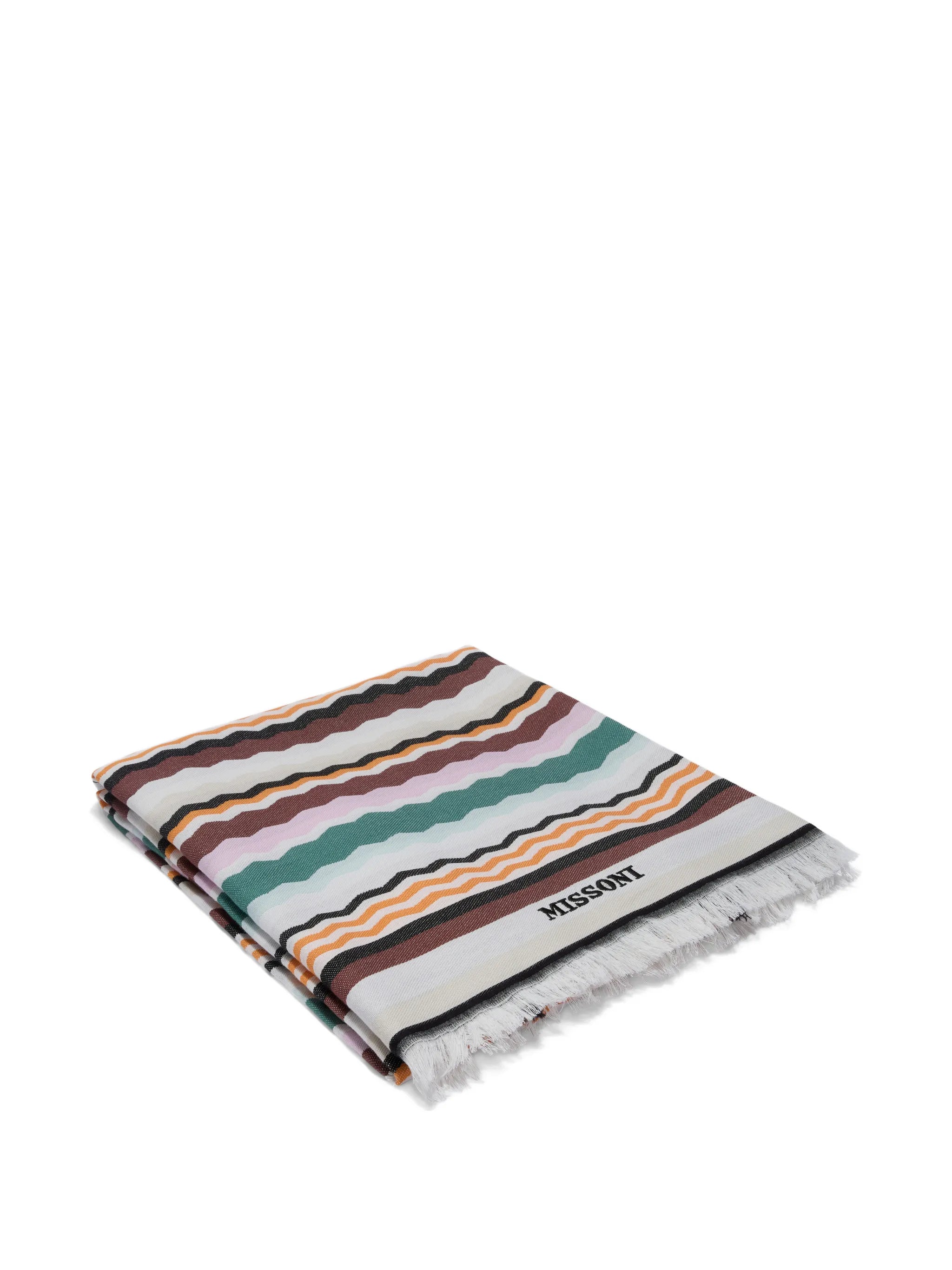 Aura zigzag-print towel