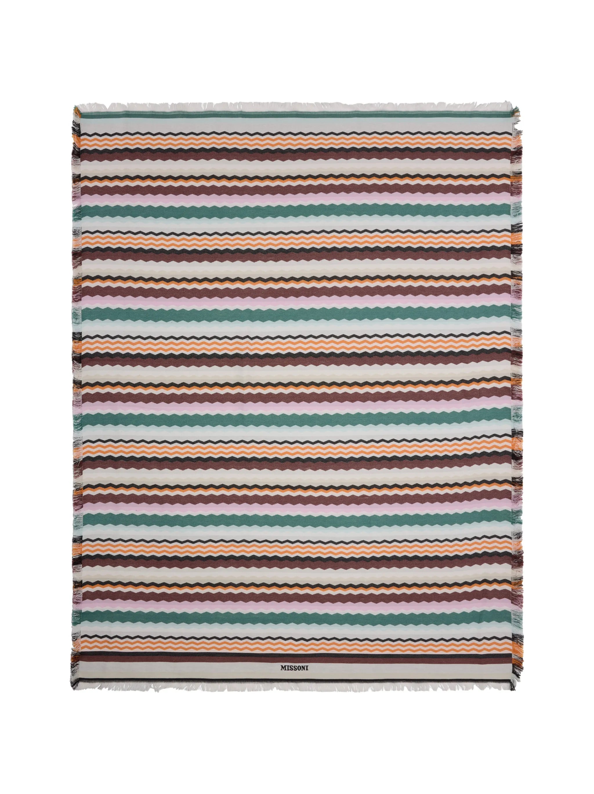 Aura zigzag-print towel