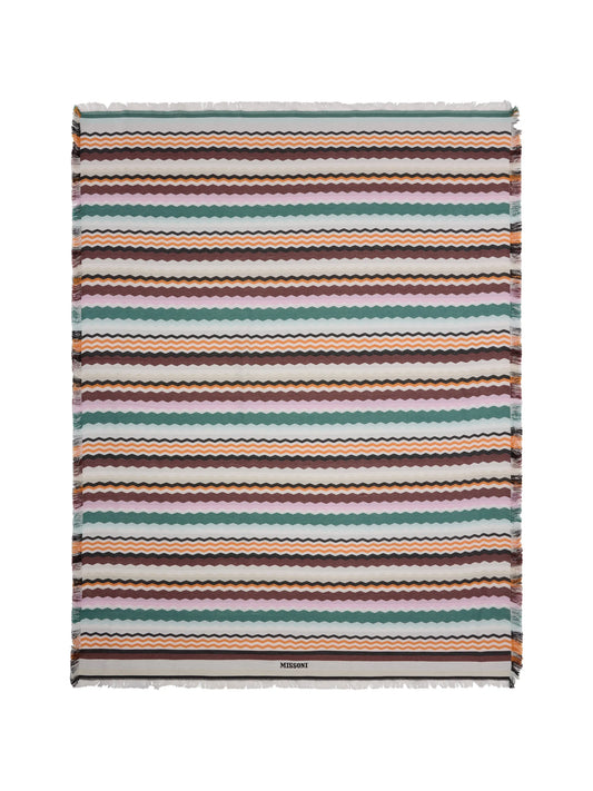 Aura zigzag-print towel