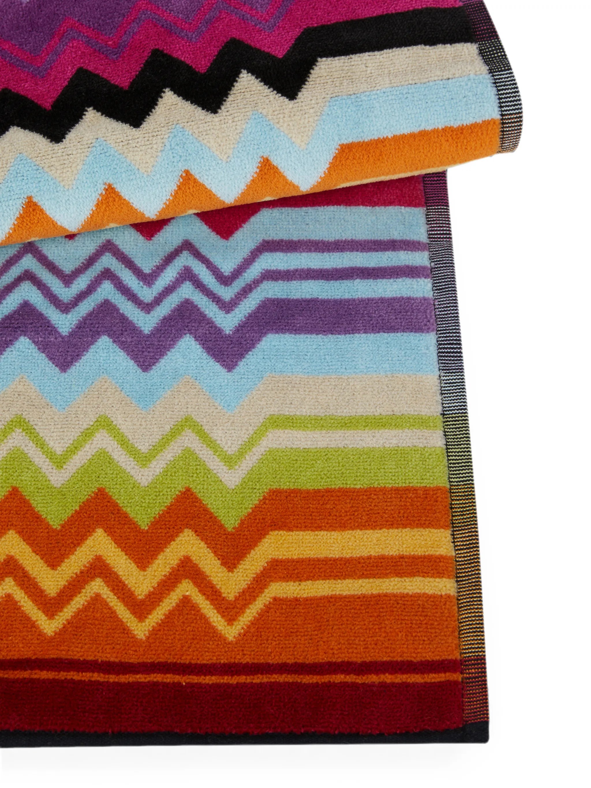 Giacomo zigzag-print bath mat