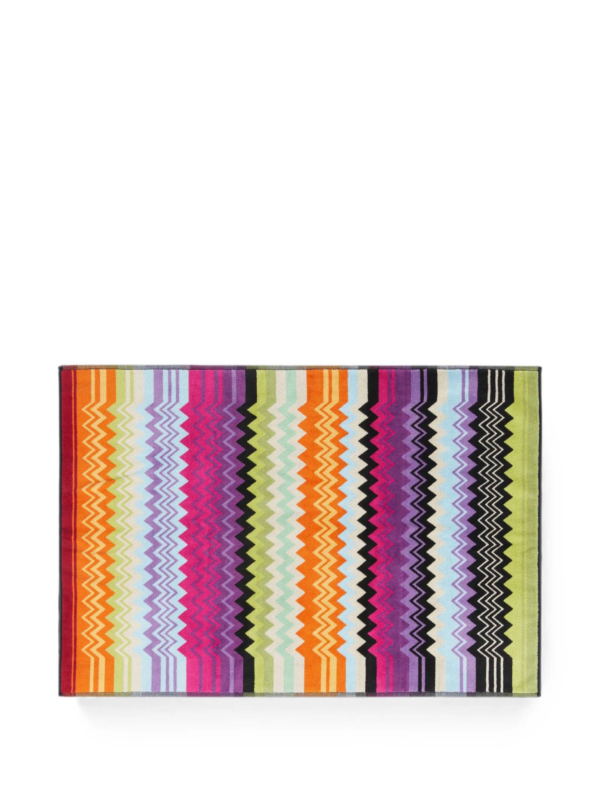Giacomo zigzag-print bath mat