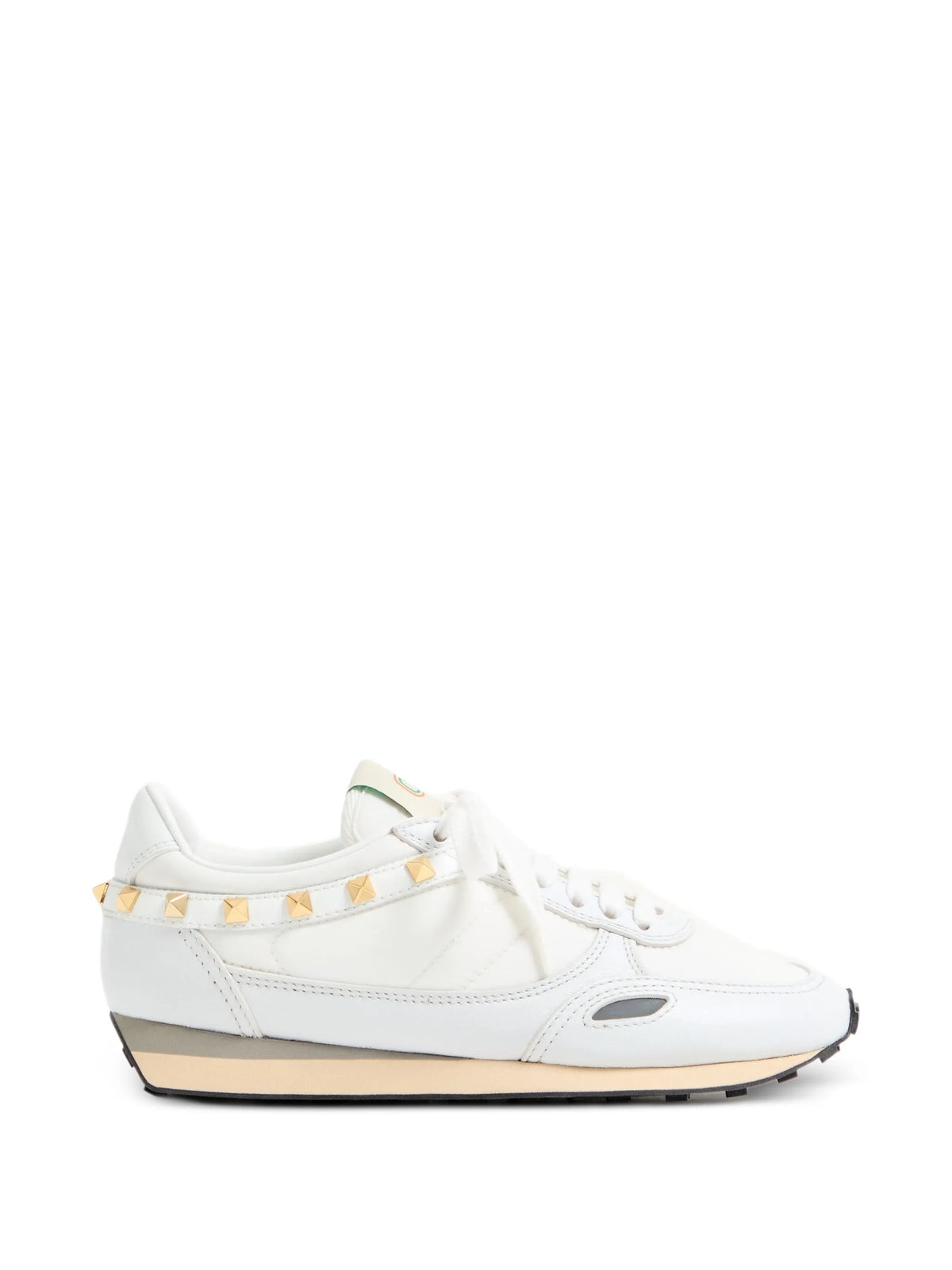 Stud Up leather and nylon sneakers