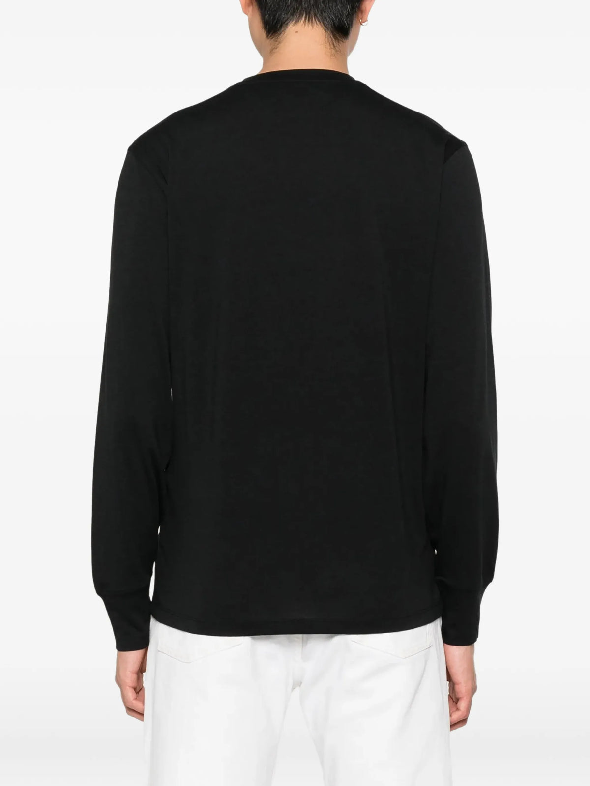 crew-neck long-sleeve sweater