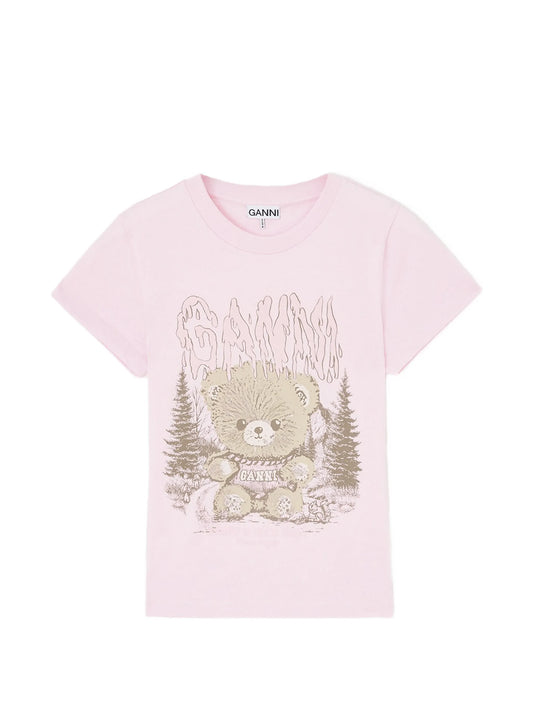 baby-fit T-shirt with Forest Teddy