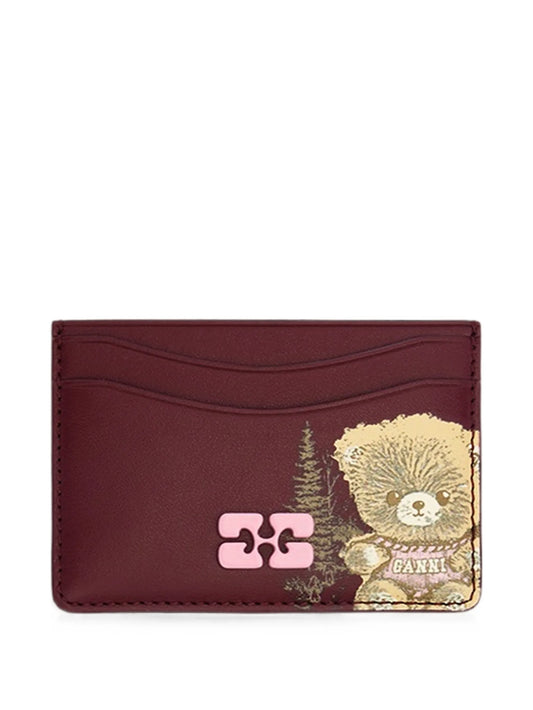 Bou card holder with forest teddy