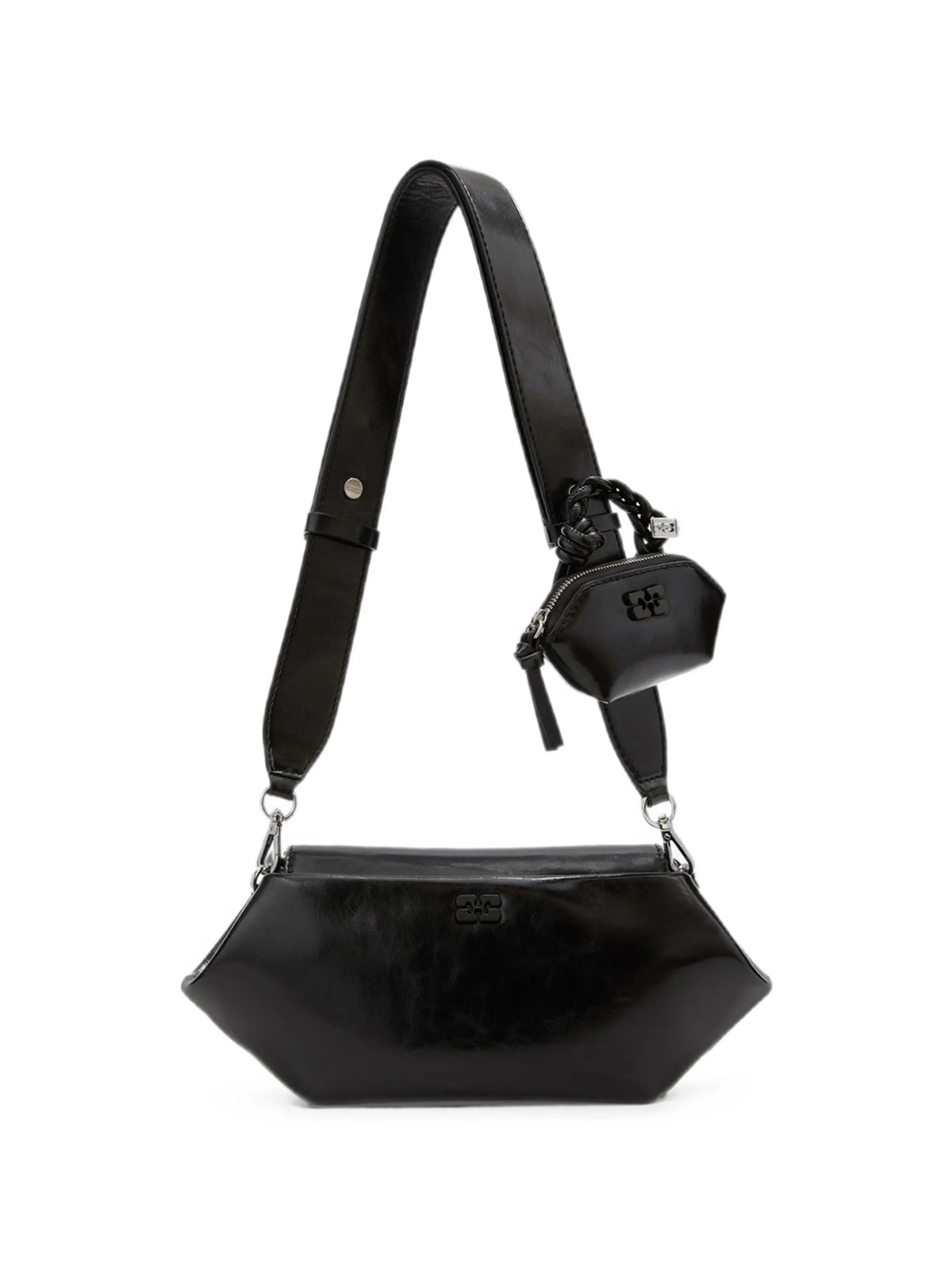 Bou bag East/West shine in black